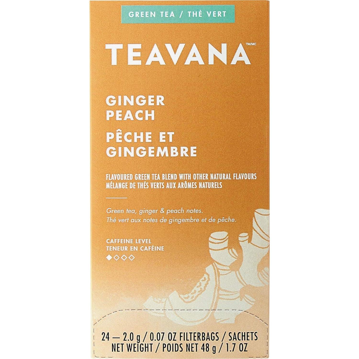 Teavana Ginger Peach Green Tea 24 Bags SBK12434017 Buy Now with