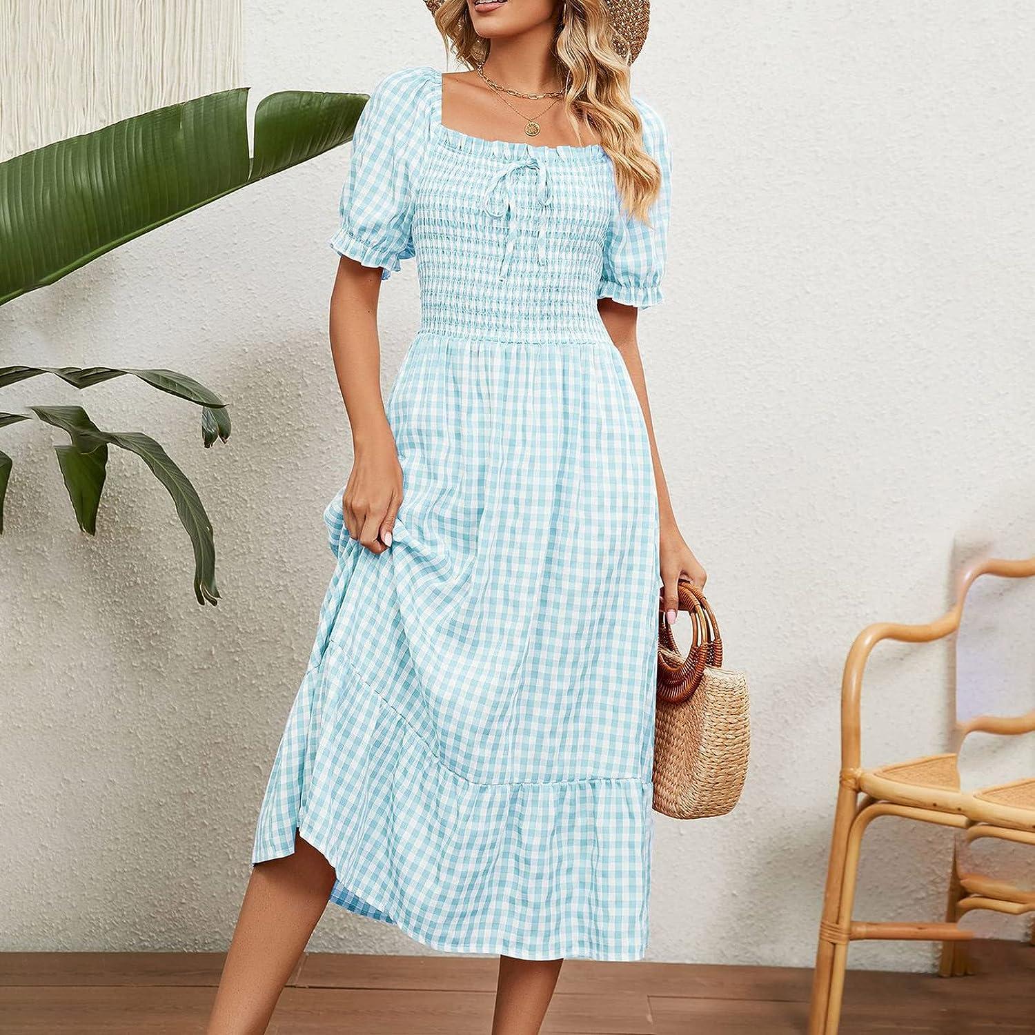 womens summer dresses with sleeves