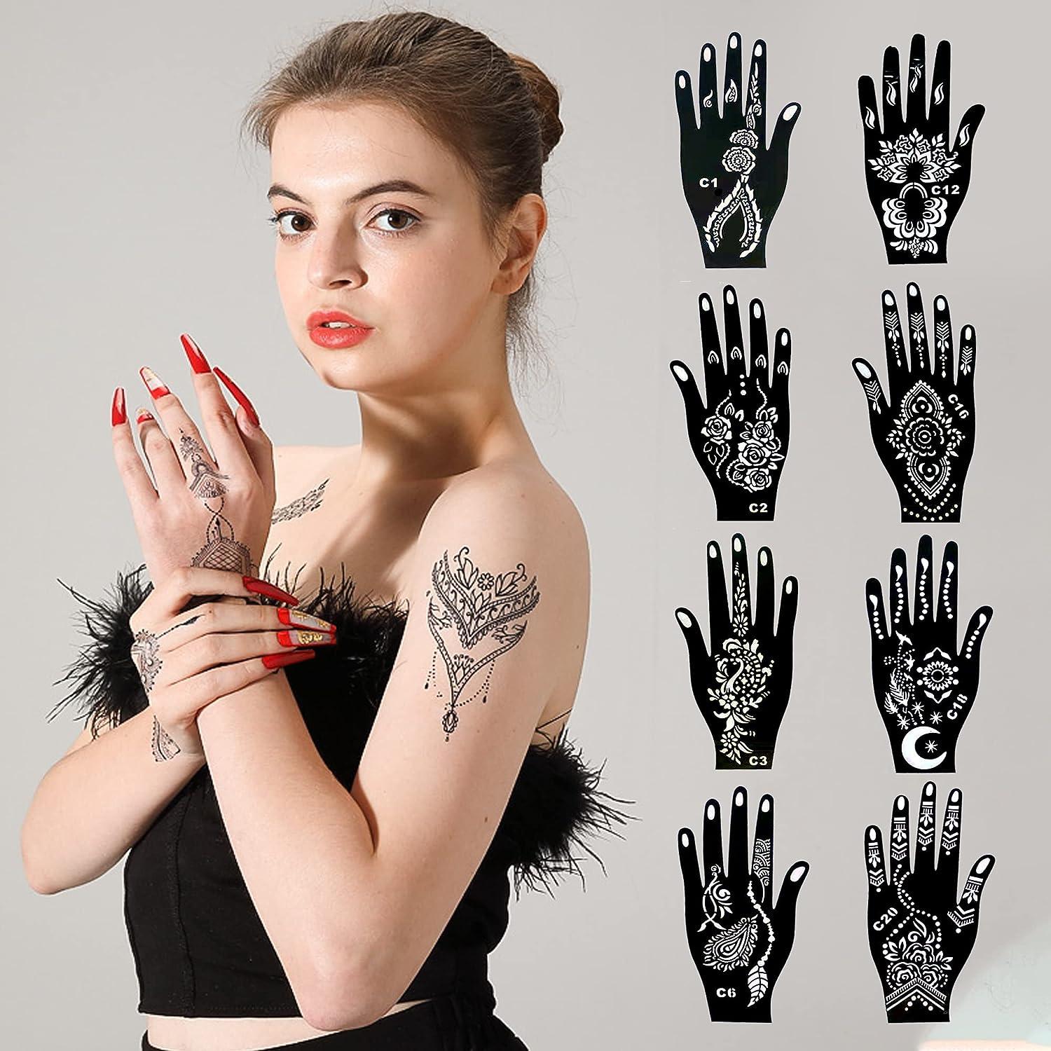 24-sheets-henna-tattoo-stencil-kit-270-pcs-henna-stencils-reusable
