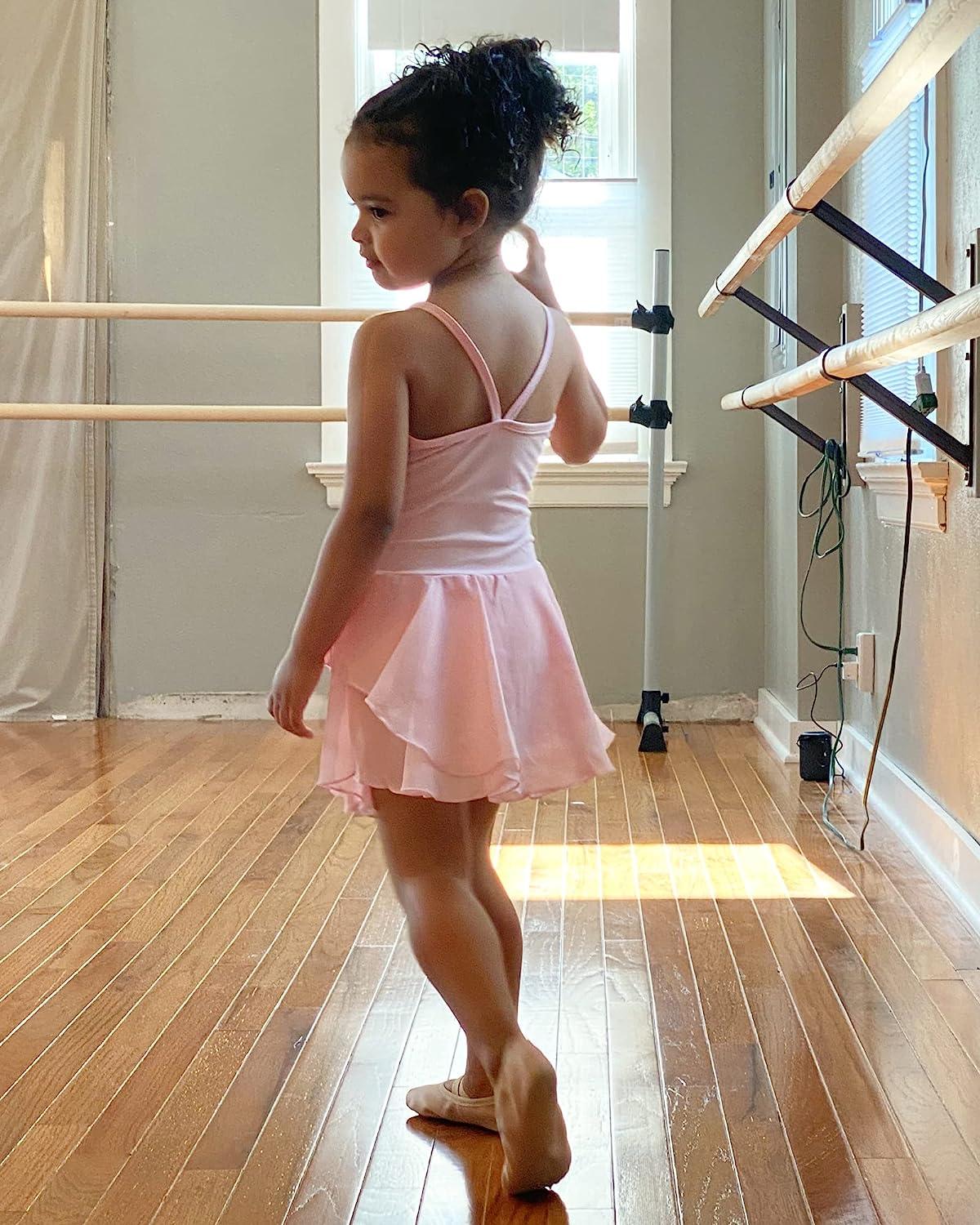 Stelle Girl's Camisole Ballet Leotard Dress for Dance, Gymnastics and Ballet  (Toddler/Little Girl/Big Girl) Style 1-ballet Pink 3-4T