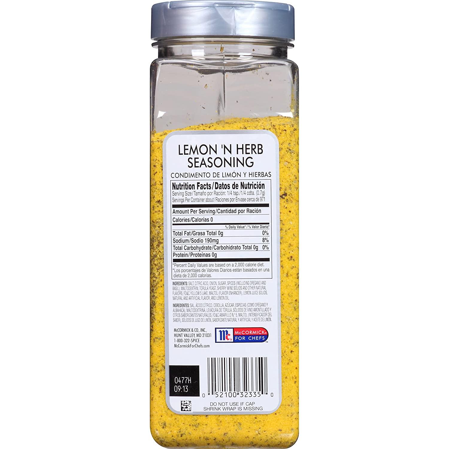 McCormick Culinary Lemon 'N Herb Seasoning, 24 oz - One 24 Ounce