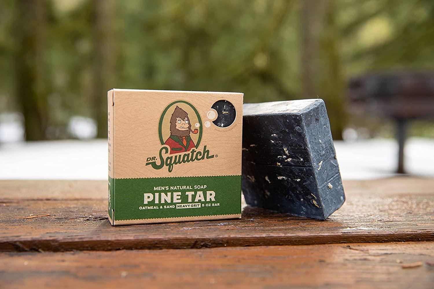 Dr. Squatch All Natural Bar Soap for Men 3 Bar Variety Pack Pine