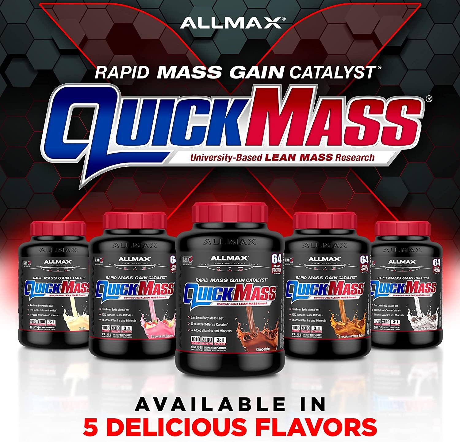 ALLMAX Nutrition QuickMass Rapid Mass Gain Catalyst Chocolate Peanut
