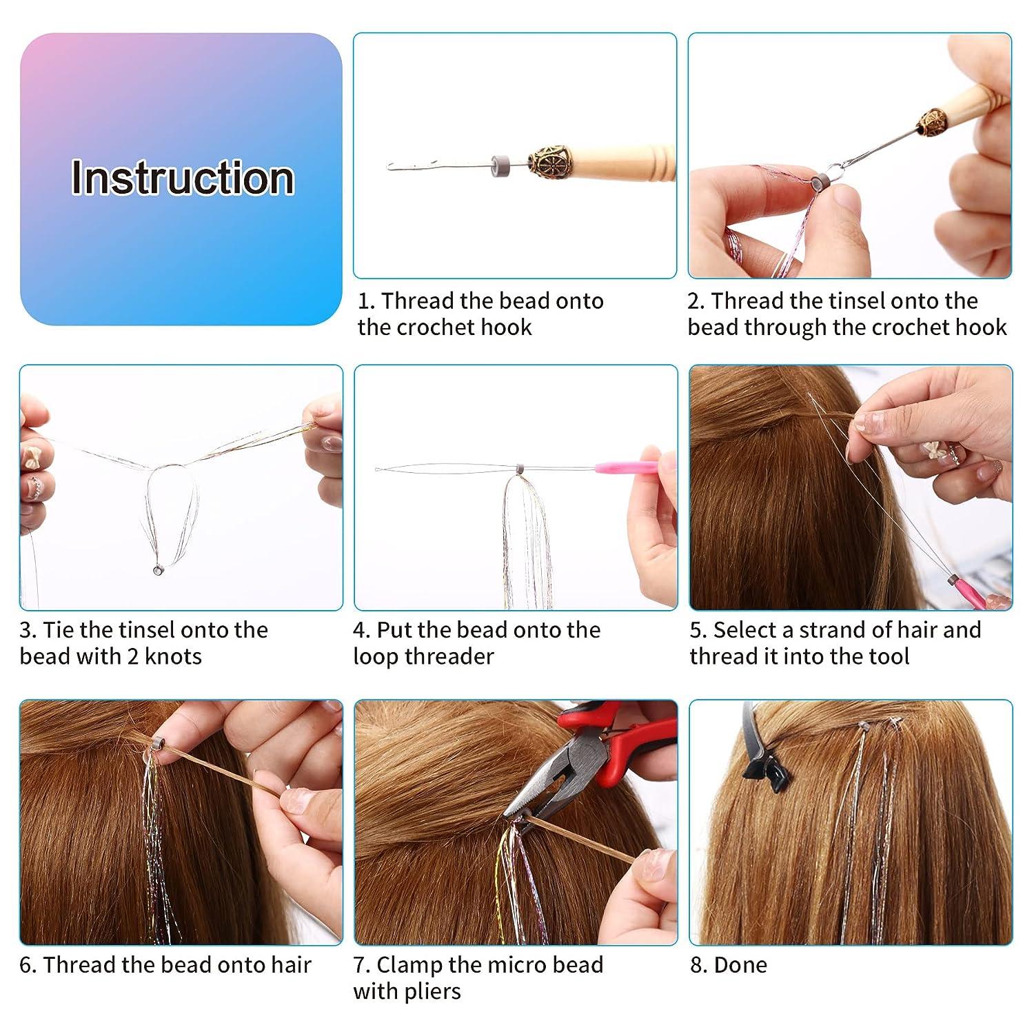 HOW TO TIE HAIR TINSEL // DIY Step By Step Fairy Hair Tutorial for