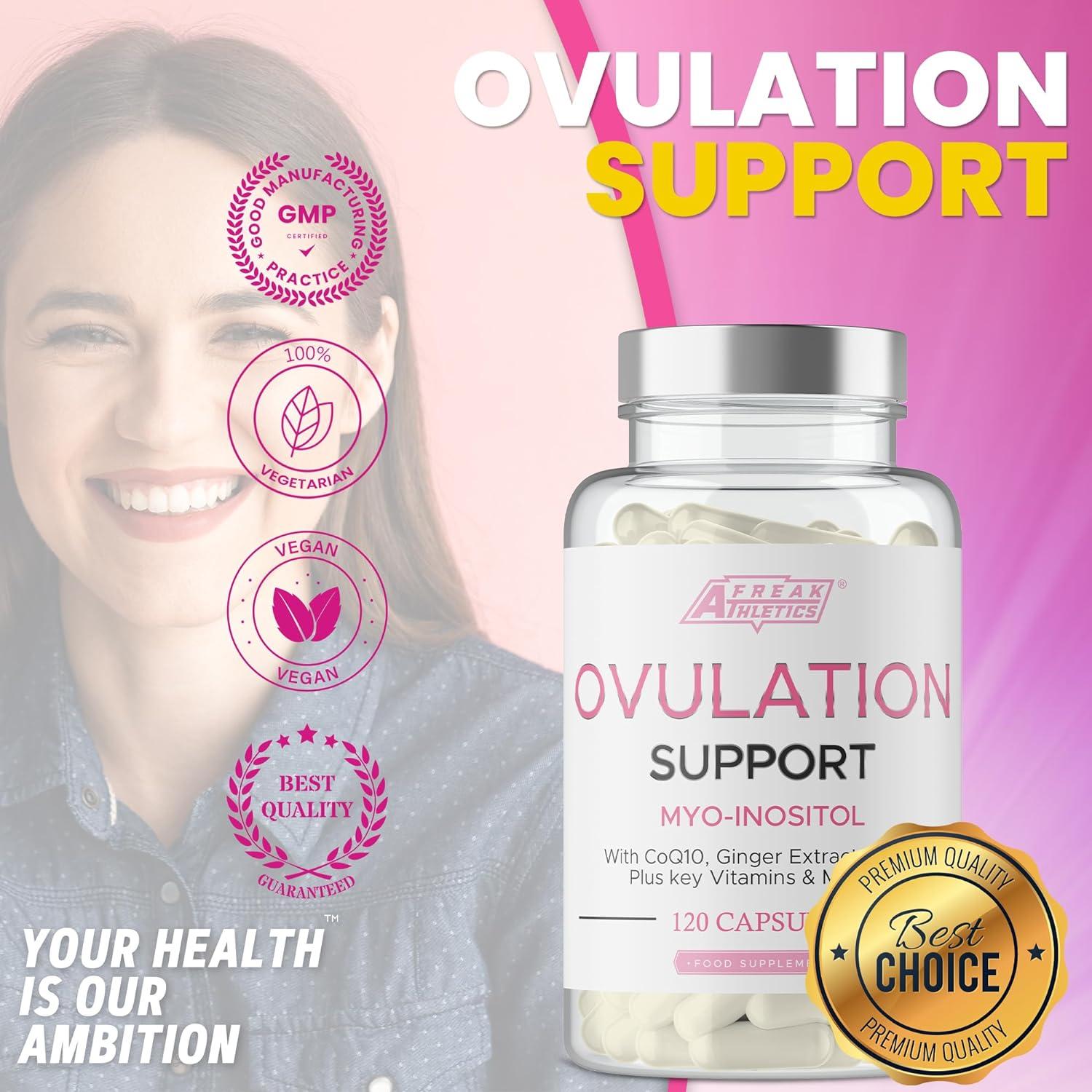 Ovulation Support Supplement MyoInositol, CoQ10, Folic Acid, Vitamins