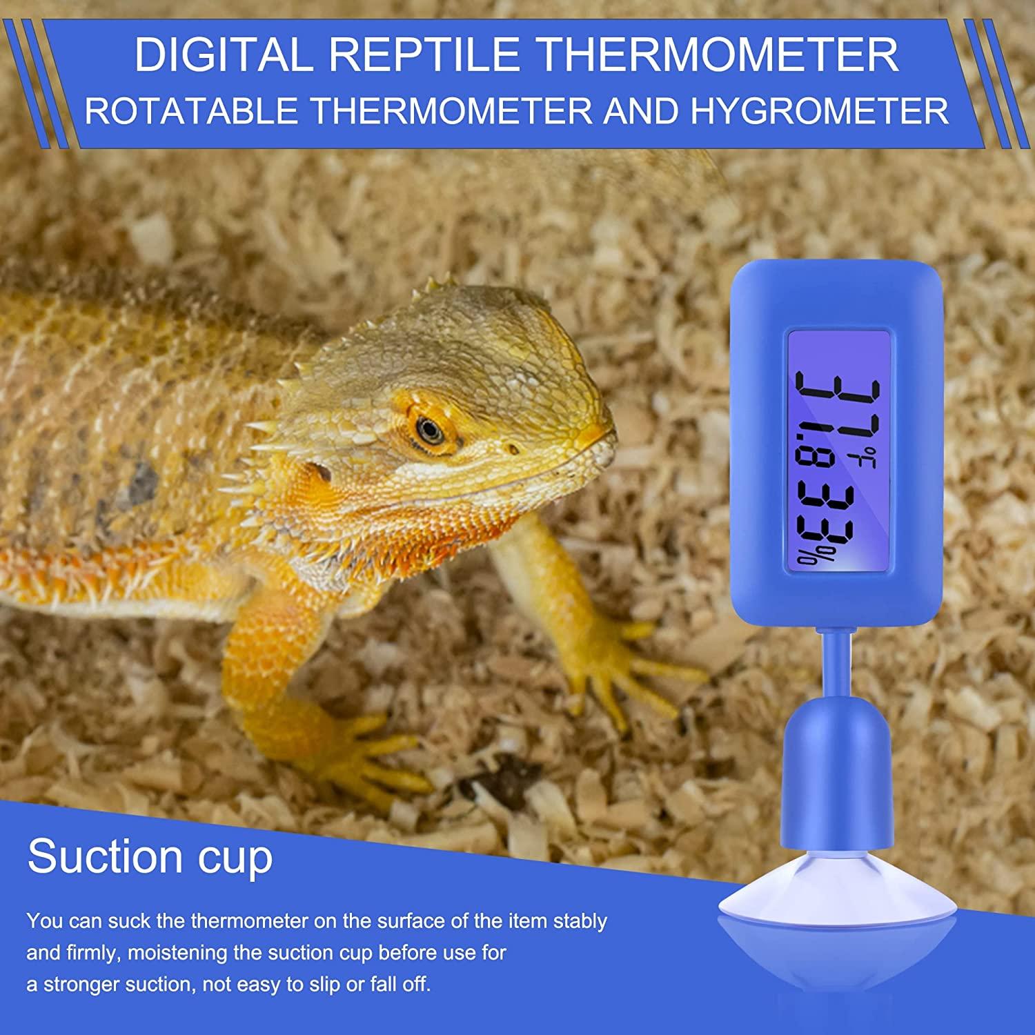 Reptile Thermometer,Reptile Thermometer and Humidity Gauge,Digital
