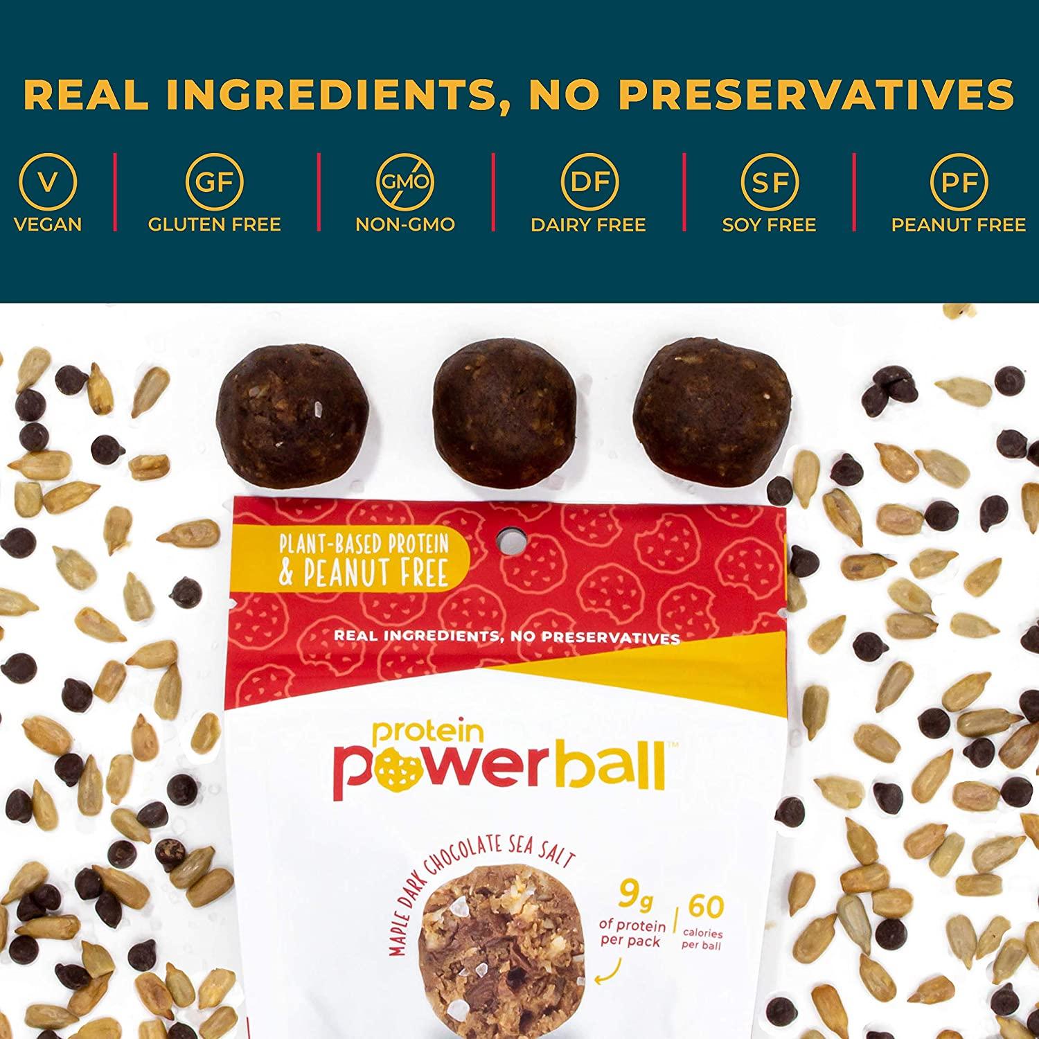 Protein Power Ball Healthy Snacks Single Serving Packs Gluten Free