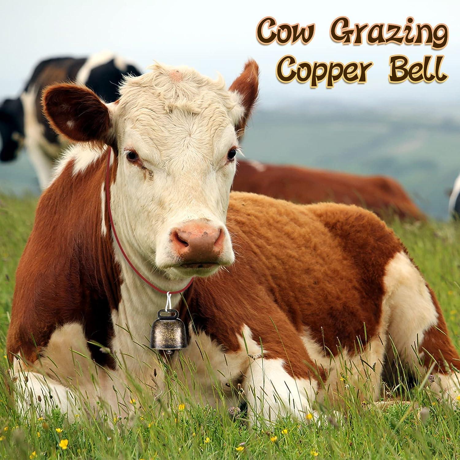 6 Piece Cow Bell, Sheep Cow Bells Pasture Bells, Copper Bells Cattle Bronze  Bell, For Anti-theft Goat Animal Farm Accessories