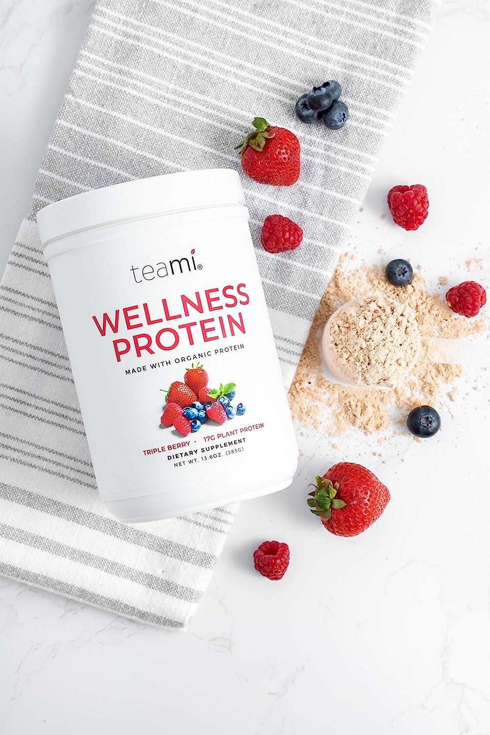 Teami Vegan Protein Powder with Organic Ingredients Smooth Plant