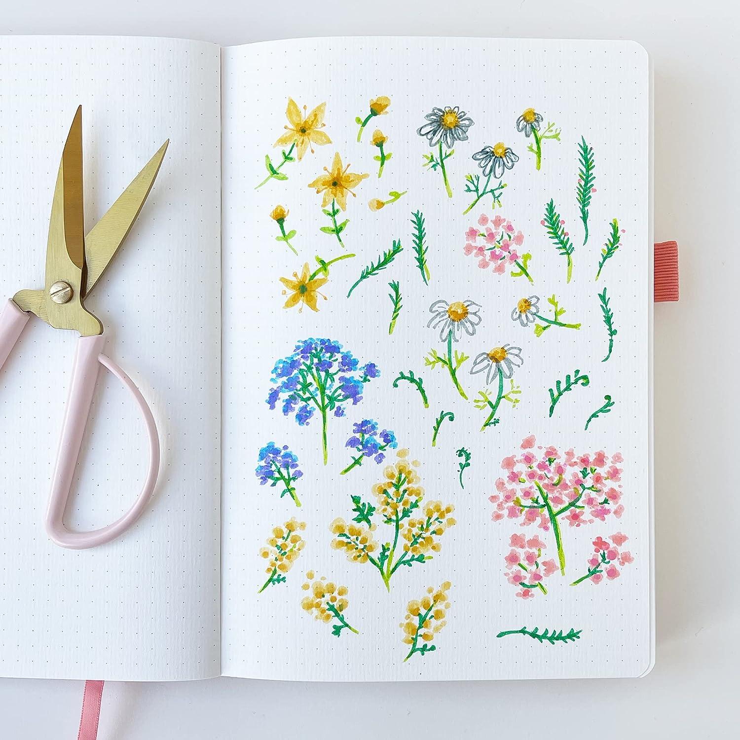 Primrosia 24 Pastel Dual Tip Markers Fine Tip & Brush Pens for Art