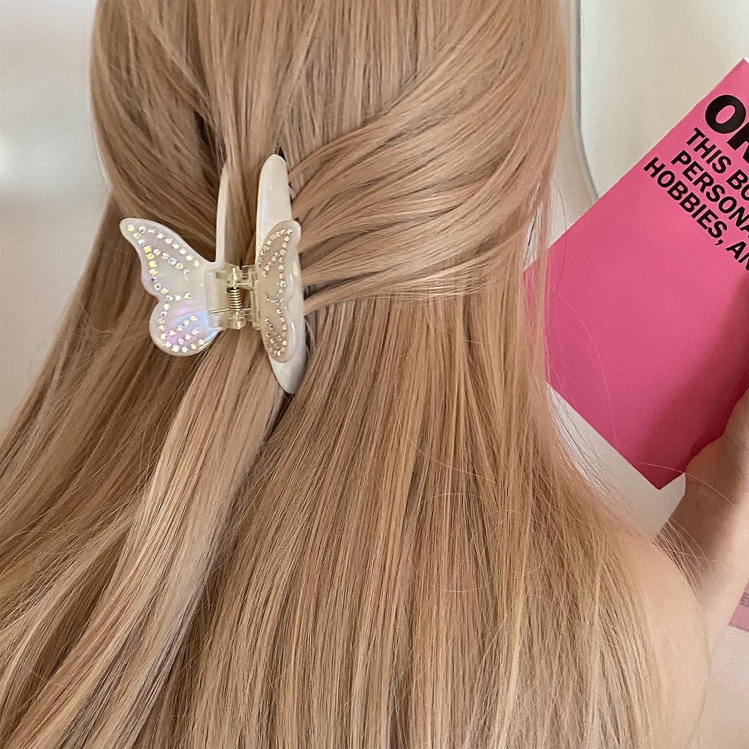 Lorenleya Butterfly Hair Claws Cute and Colorful Hair Clips for Women