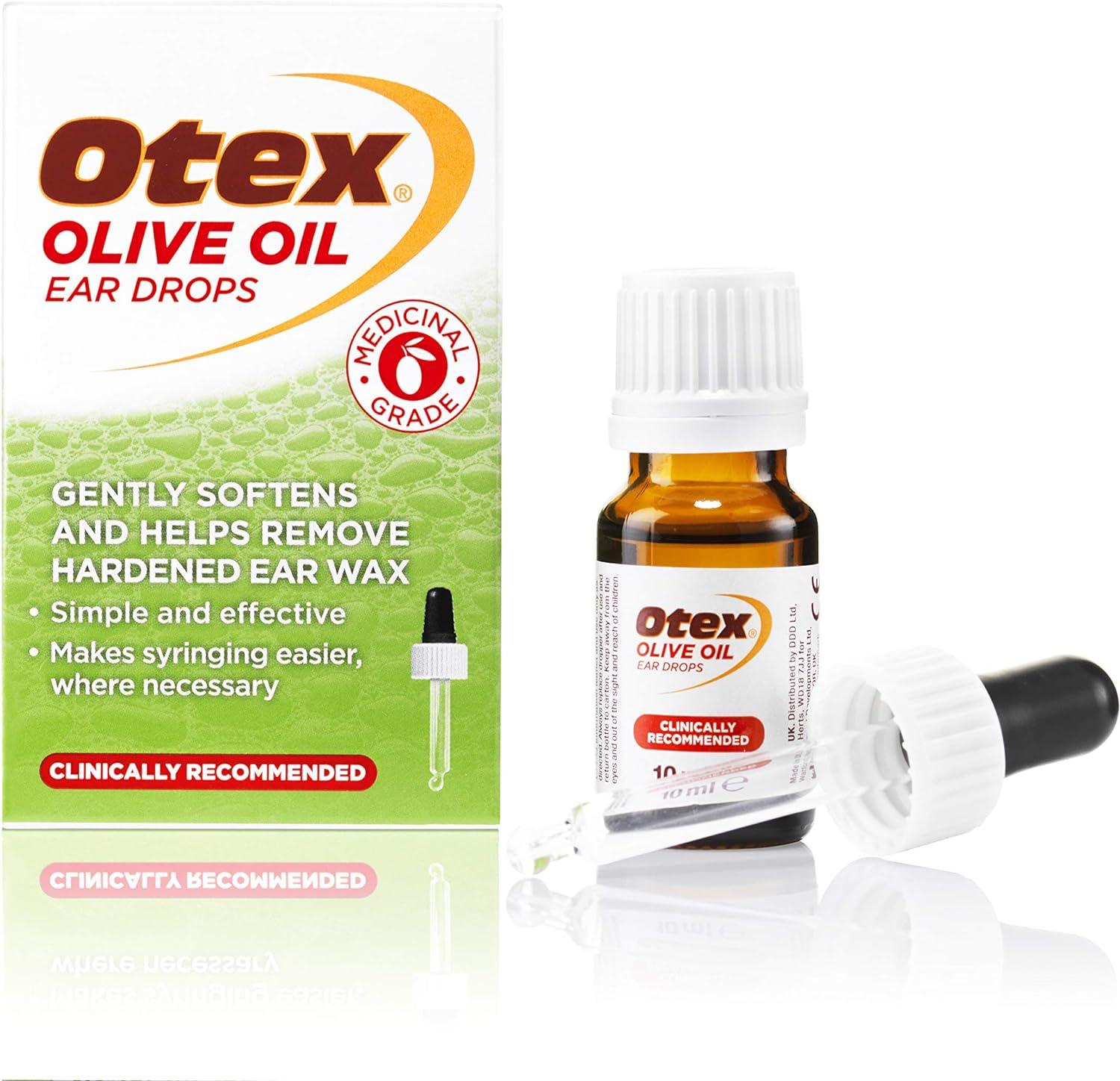 Otex Express Combi Pack Drops with Ear Syringe 10ml & Olive Oil Ear