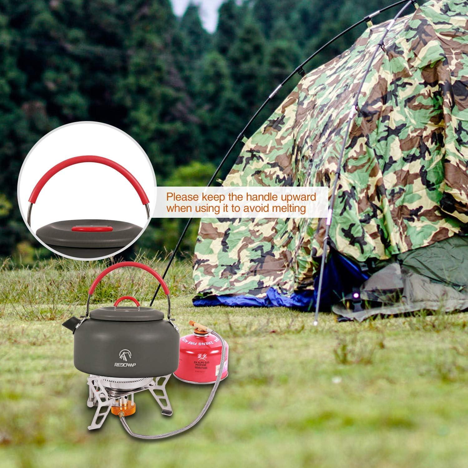 REDcamp Outdoor Camping Kettle 0.8L/0.9L/1.4L - Aluminum Tea