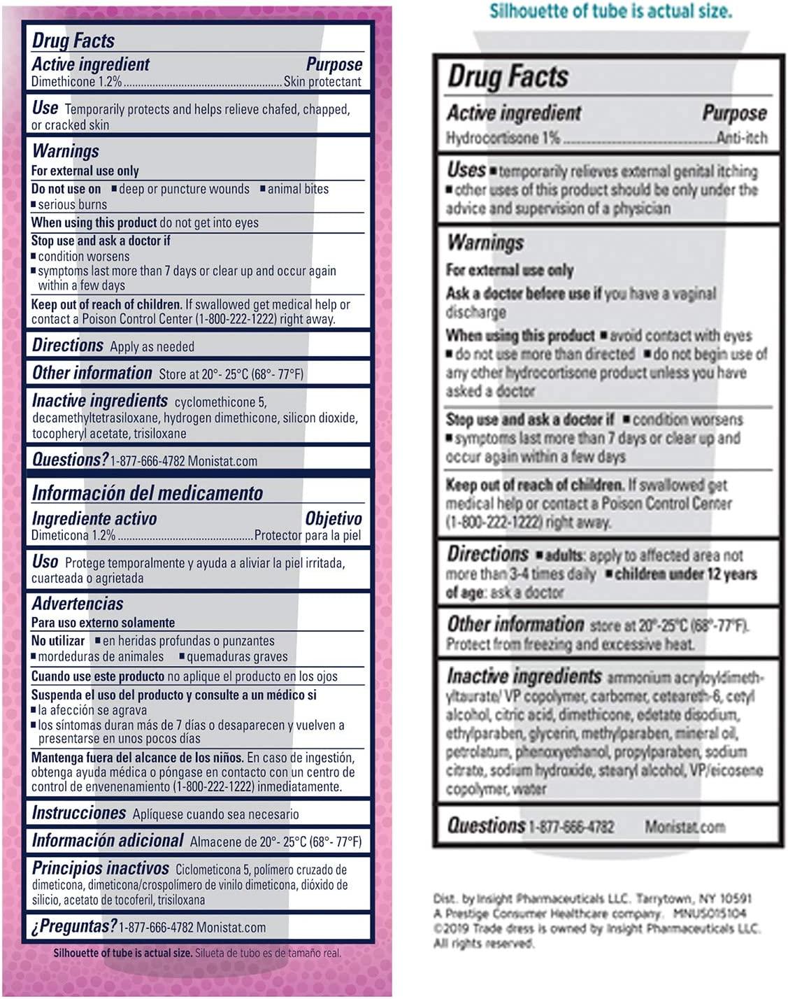 Monistat Care Relief Pack, Chafing Relief Powder Gel & Intense Itch