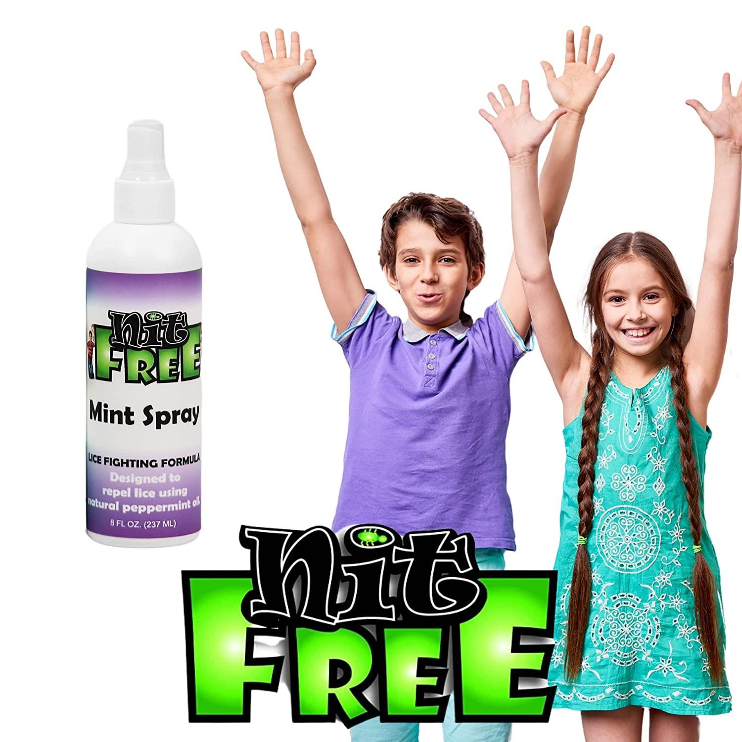 Nit Free 8 Ounce Mint Peppermint Head Lice Repellent Spray