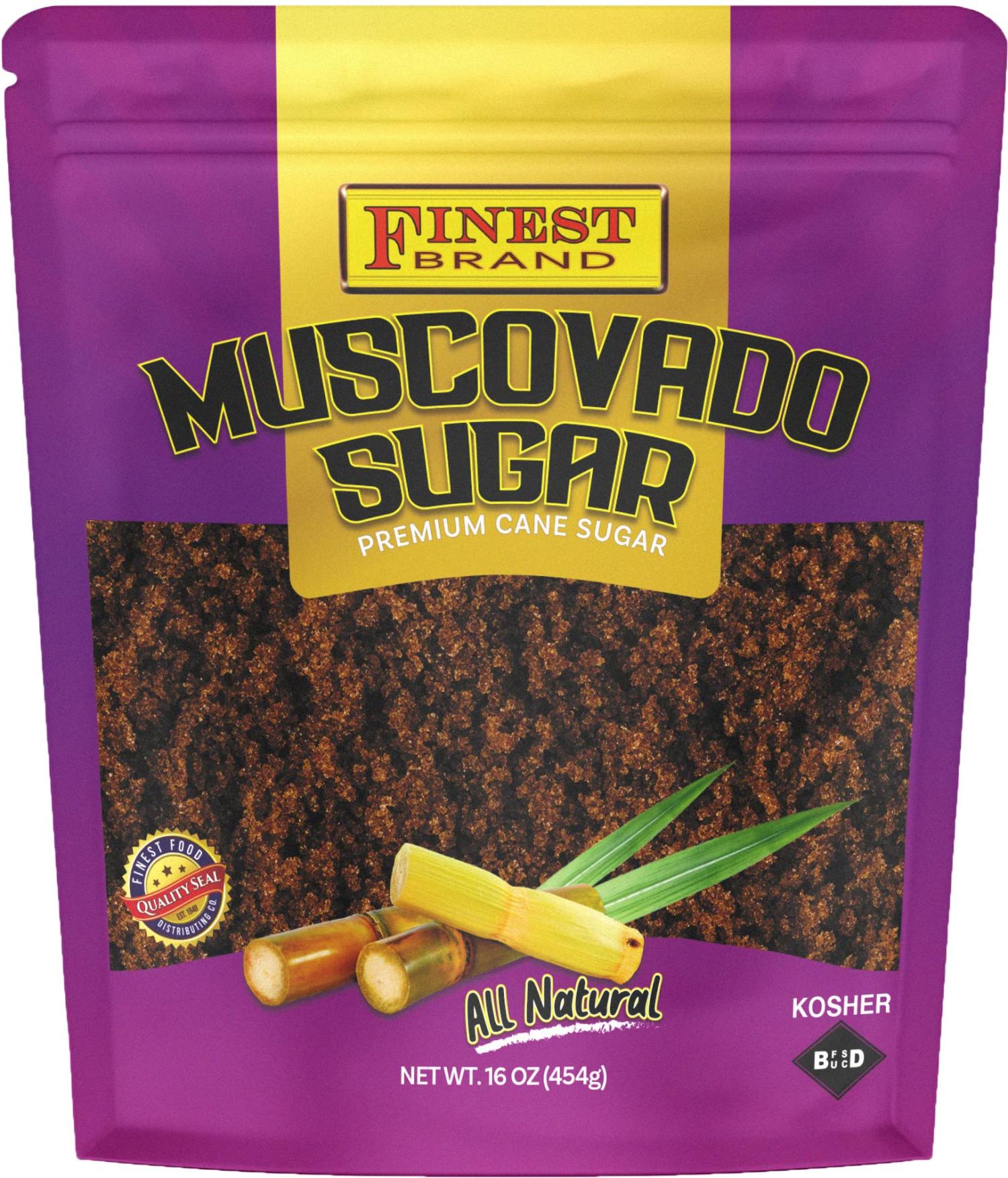 Dark Muscovado Sugar 1 lb Kosher Premium Quality Mauritius Sugar 16oz