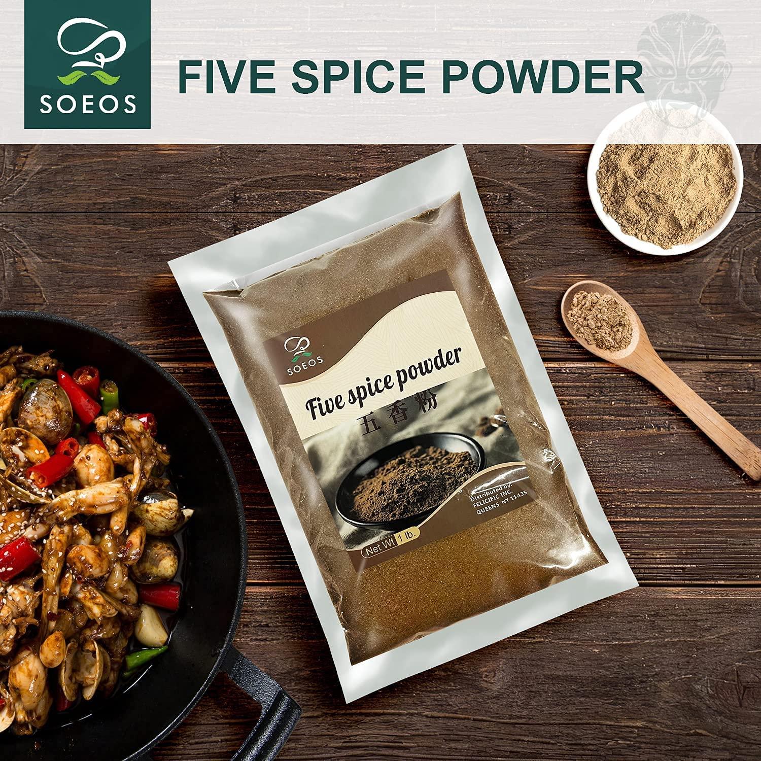SOEOS Chinese Five Spice Powder, 1lb, Natural Herbs and Spices, 5 Spice Chinese Seasoning