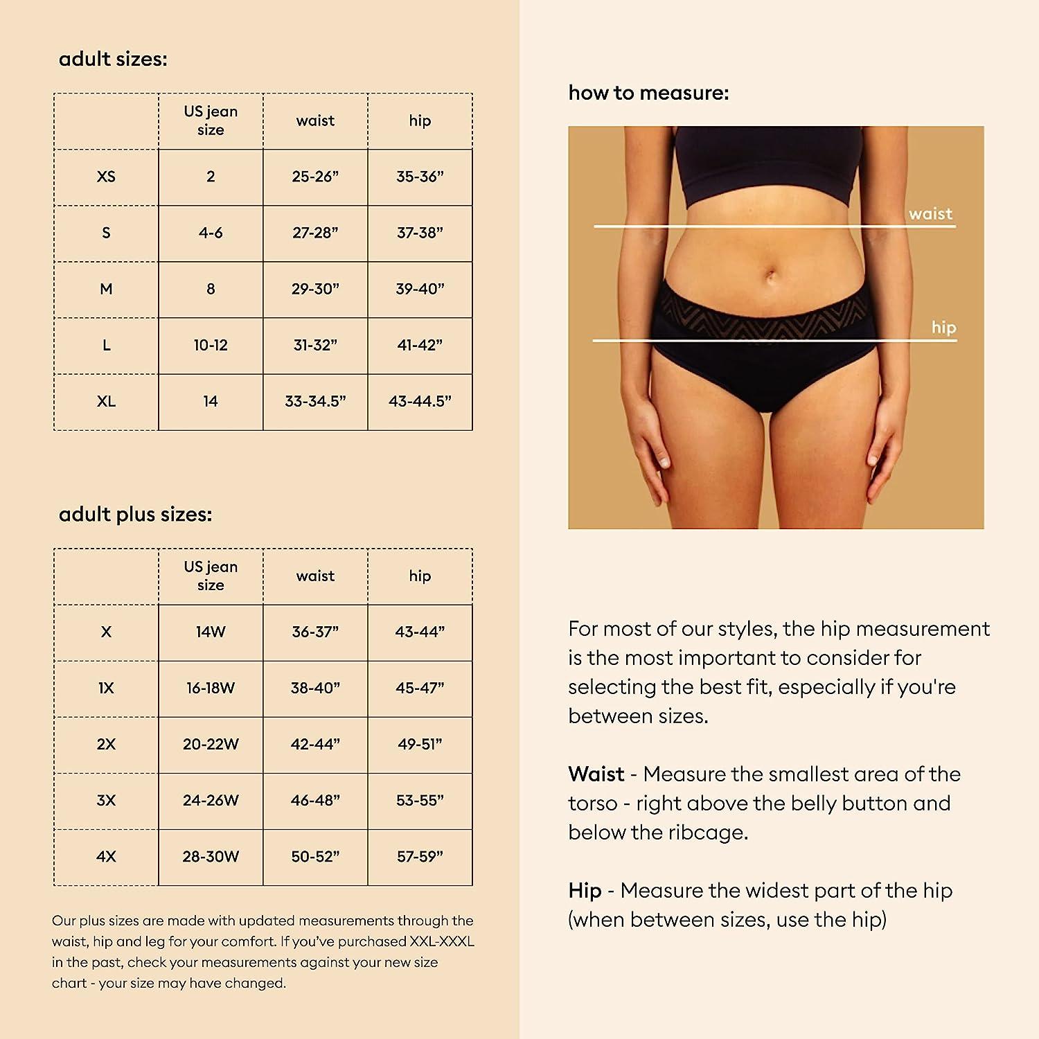 THINX Hi-Waist Postpartum Underwear and Period Underwear for Women, Super  Absorbency Period Panties, Holds Up to 5 Tampons Dusk X-Large