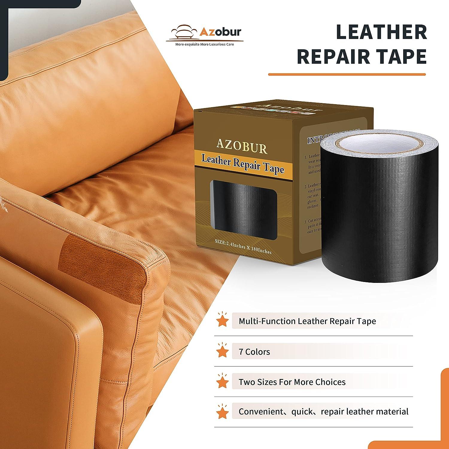 Azobur Leather Repair Tape Patch Leather Adhesive for Sofas Car