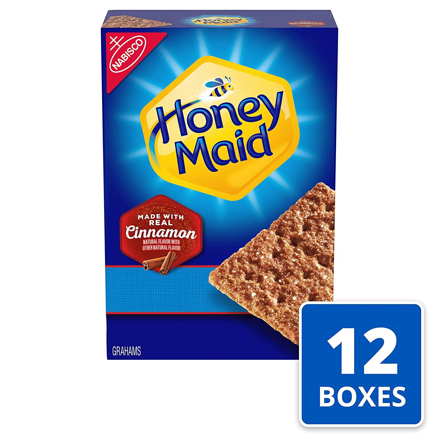 Honey Maid Cinnamon Graham Crackers, 12 14.4 oz Family Size Boxes