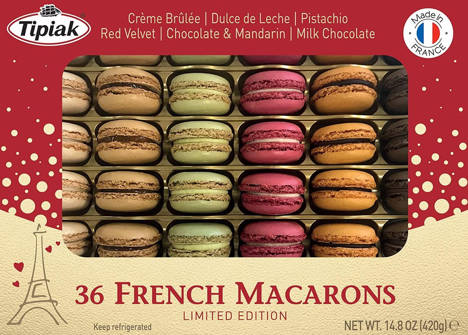 Tipiak French Macarons Limited Edition Variety Pack 14.8 oz, 36 ct