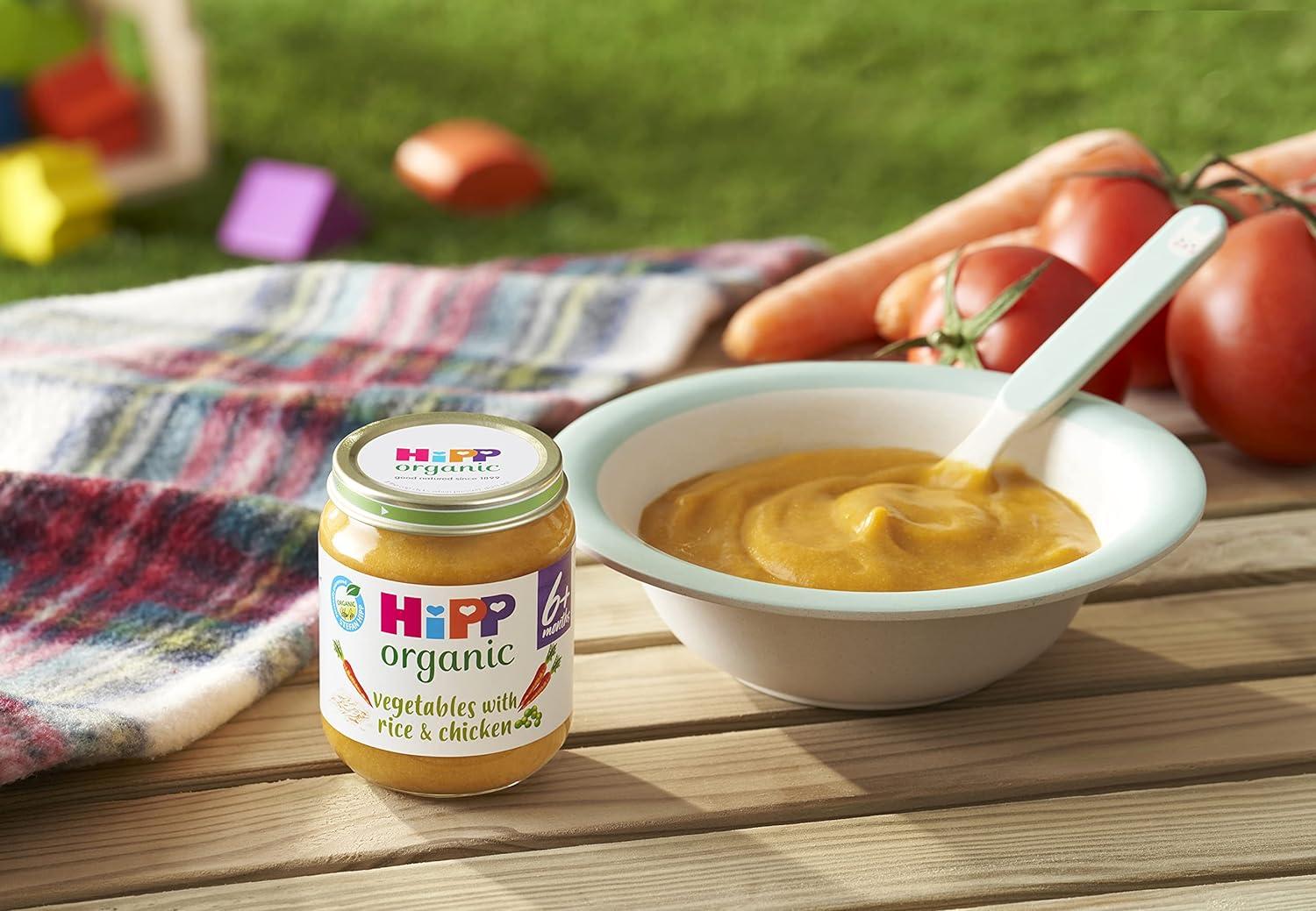 HiPP Organic Vegetables Rice and Chicken Baby Food Jar 6+ Months
