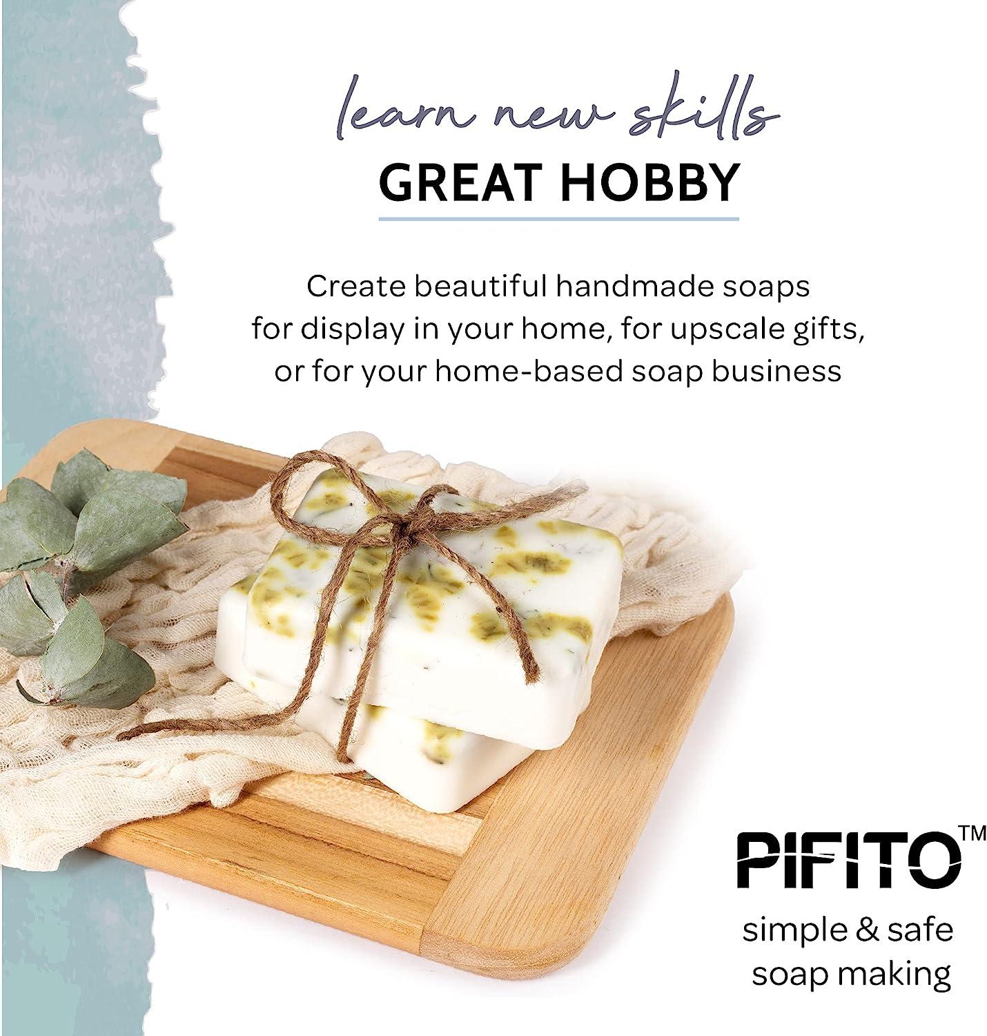 Pifito Honey Melt and Pour Soap Base (5 lb) Bulk Premium 100% Natural Glycerin Soap Base Luxurious Soap Making Supplies