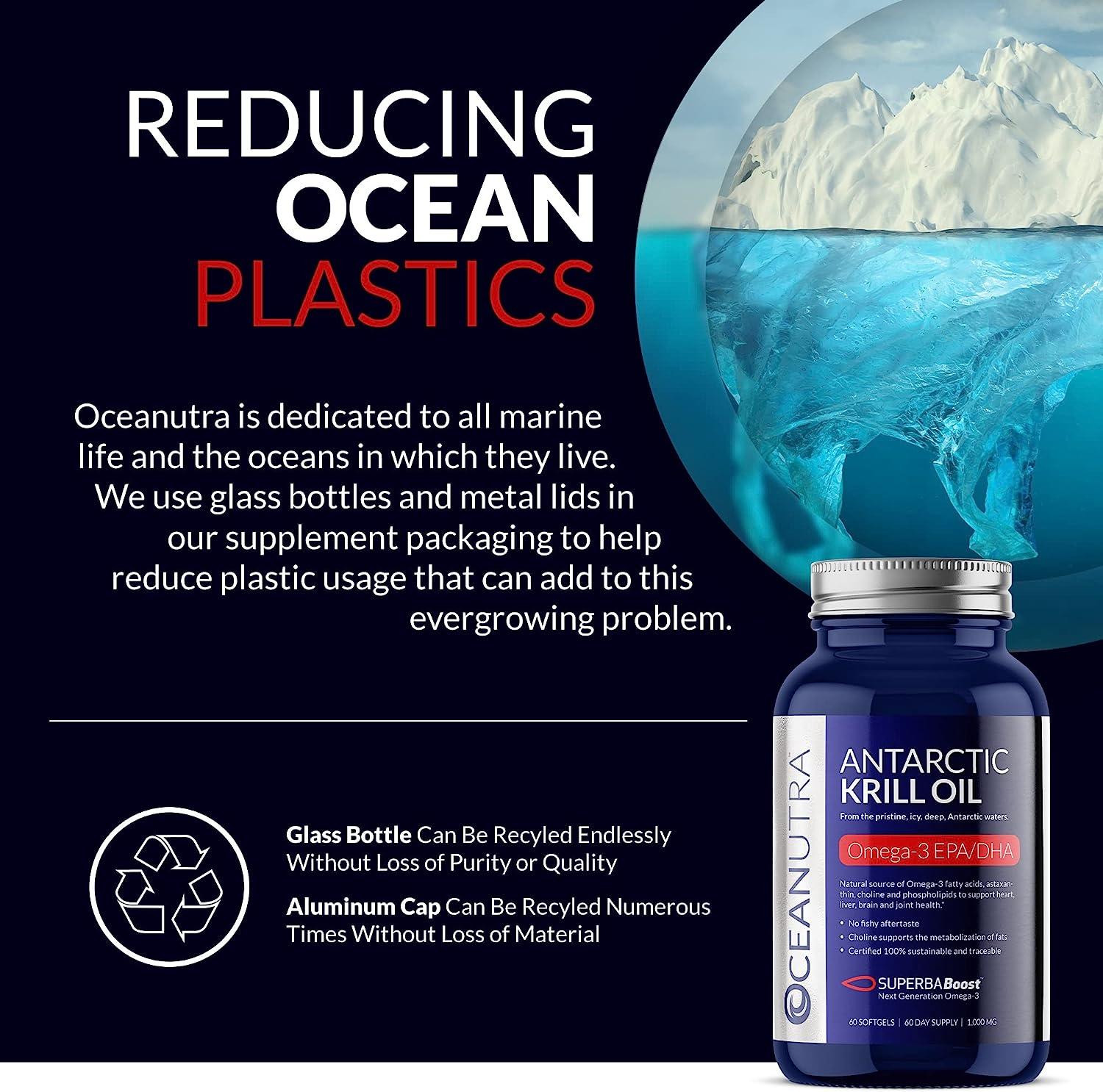 100 Pure Antarctic Krill Oil,1000mg softgels, 60Day Supply, Organic