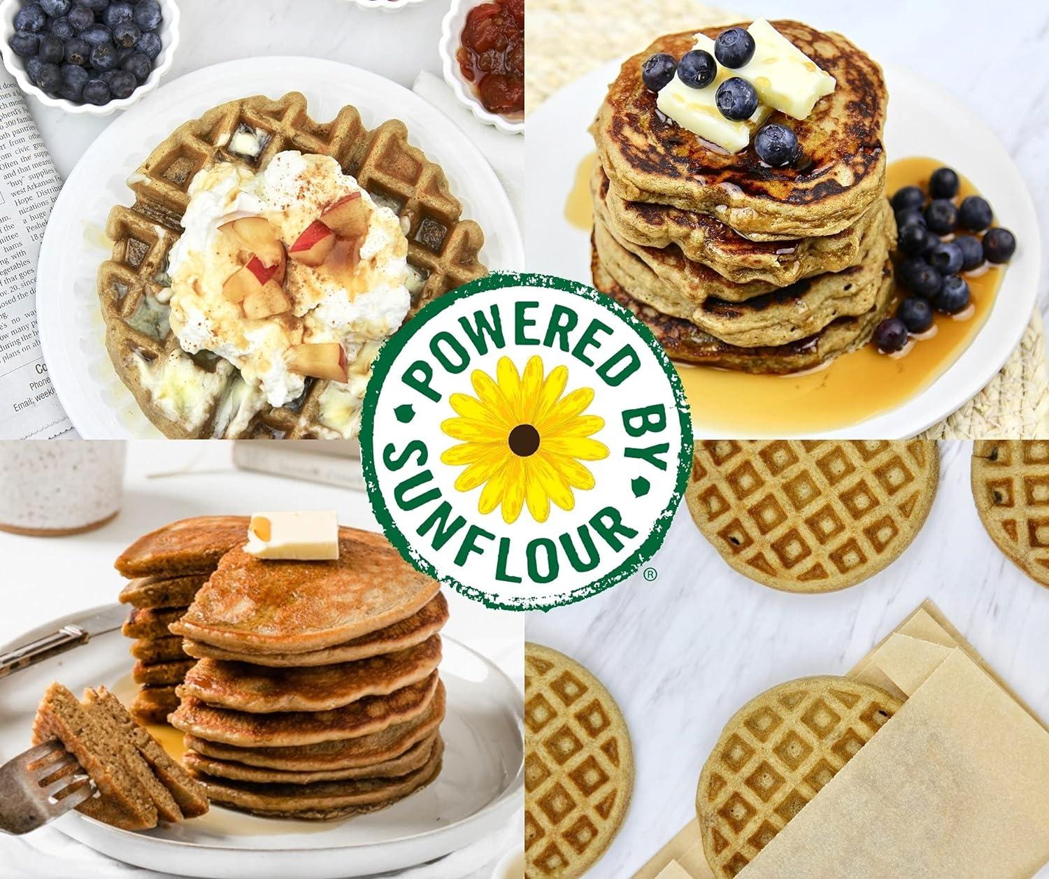 Sunflower Seed Flour Pancake & Waffle Mix Gluten Free, Low Carb, High