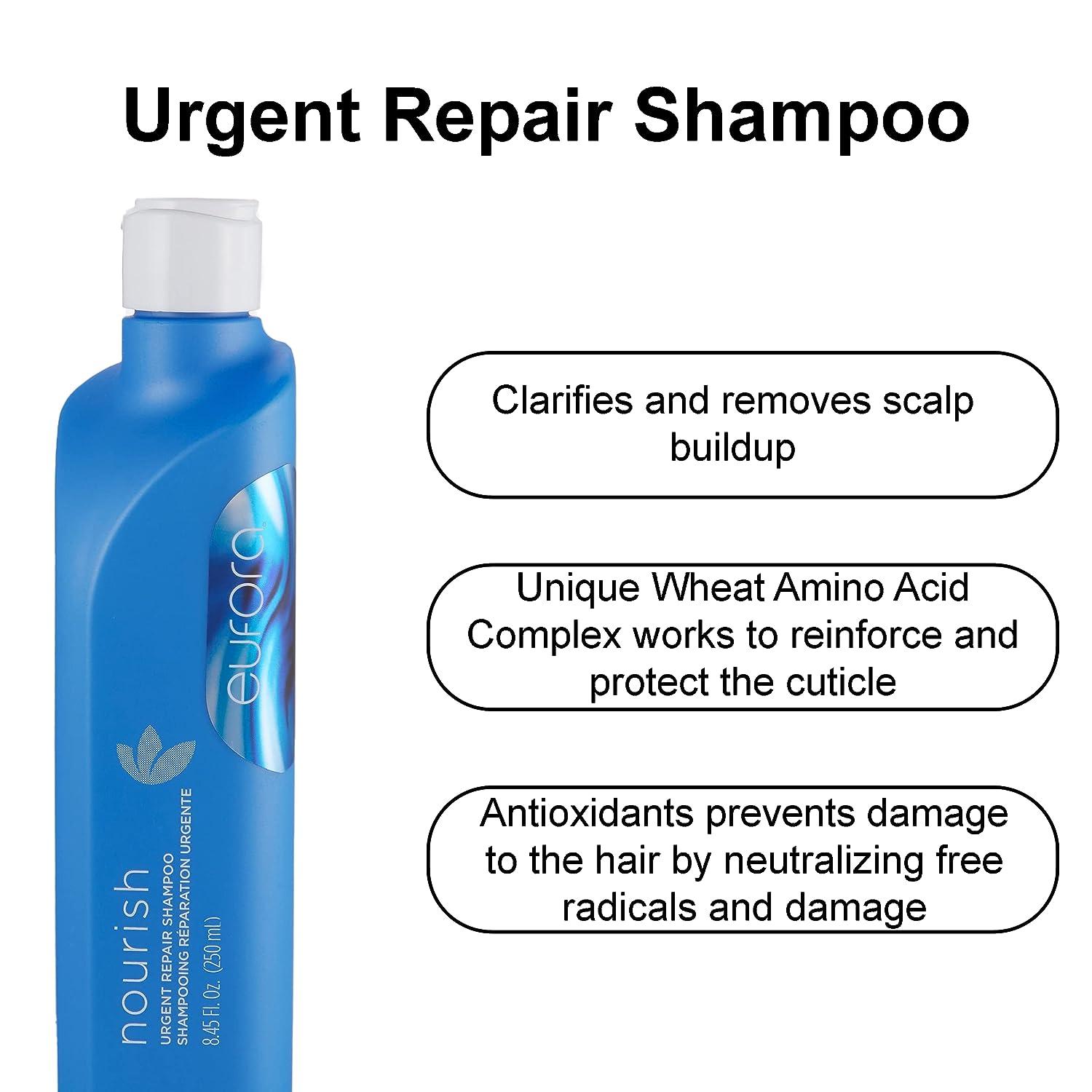 Eufora Nourish Urgent Repair Shampoo 8.45 Fl Oz - Restore and Repair