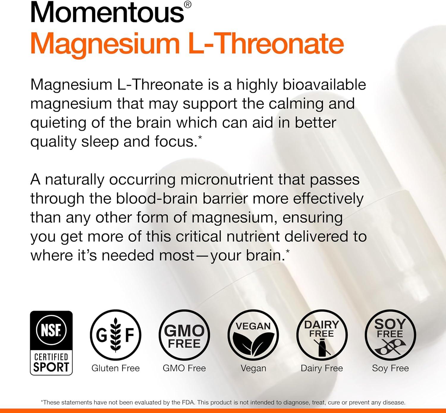 Huberman Stack Magnesium LThreonate 30 Servings Momentous