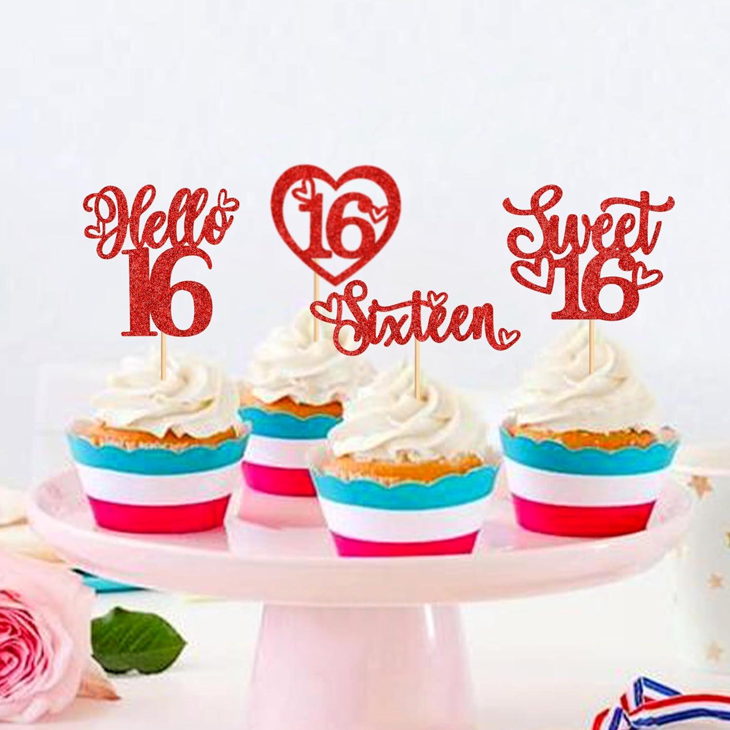 Blumomon Hochzeit Cupcake Toppers - 25 Stück Glitzer Braut & Bräutigam Deko Für Kuchen & Desserts