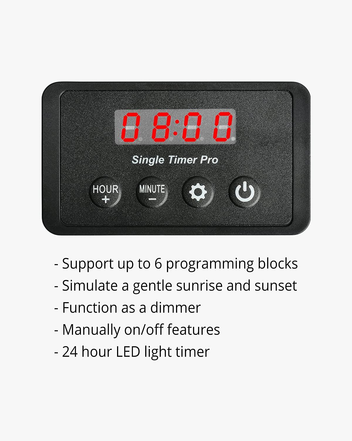 NICREW Aquarium Light Timer, Fish Tank Light Controller and Dimmer