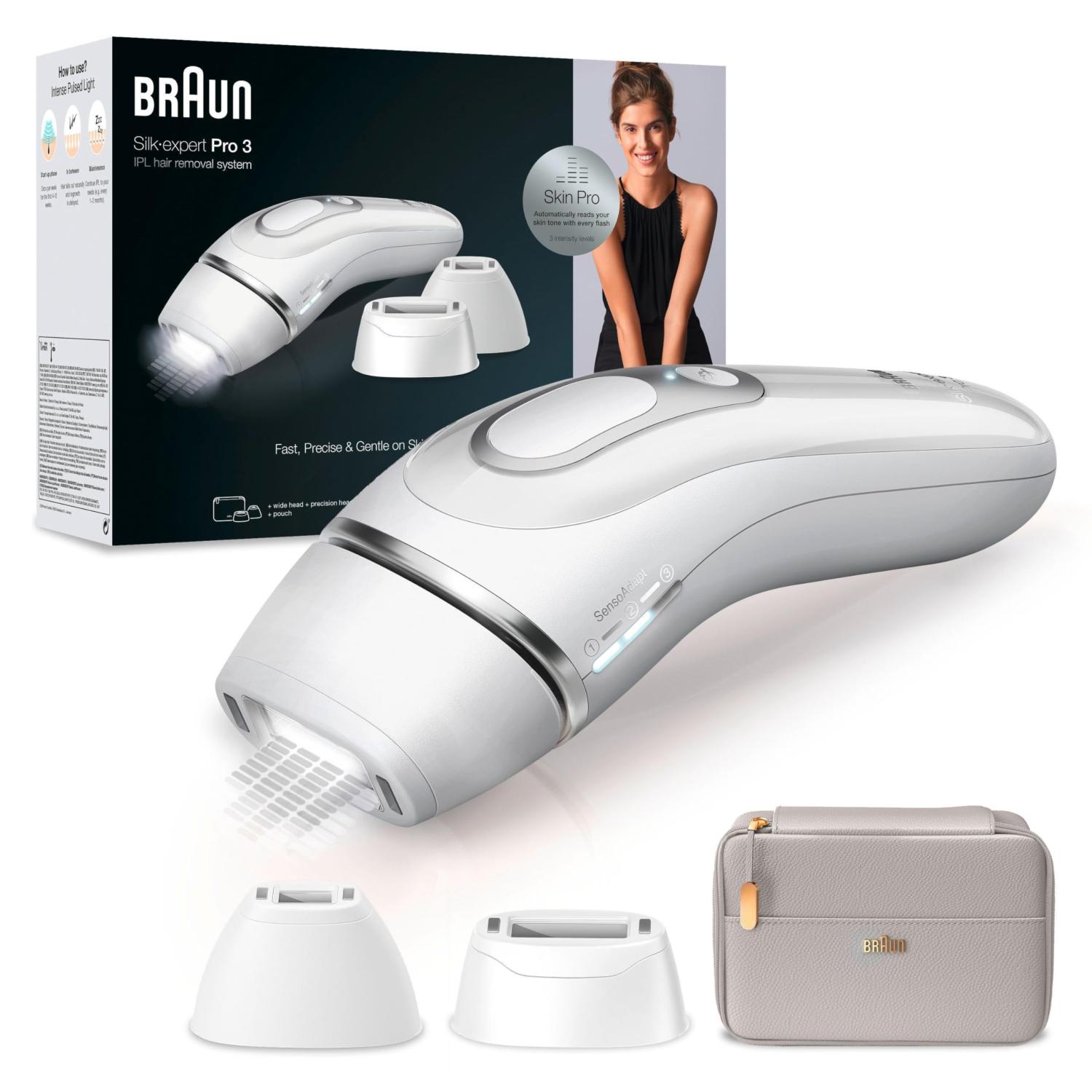 Braun IPL SILK Expert Pro 3 Hair Removal Device - Effective for 