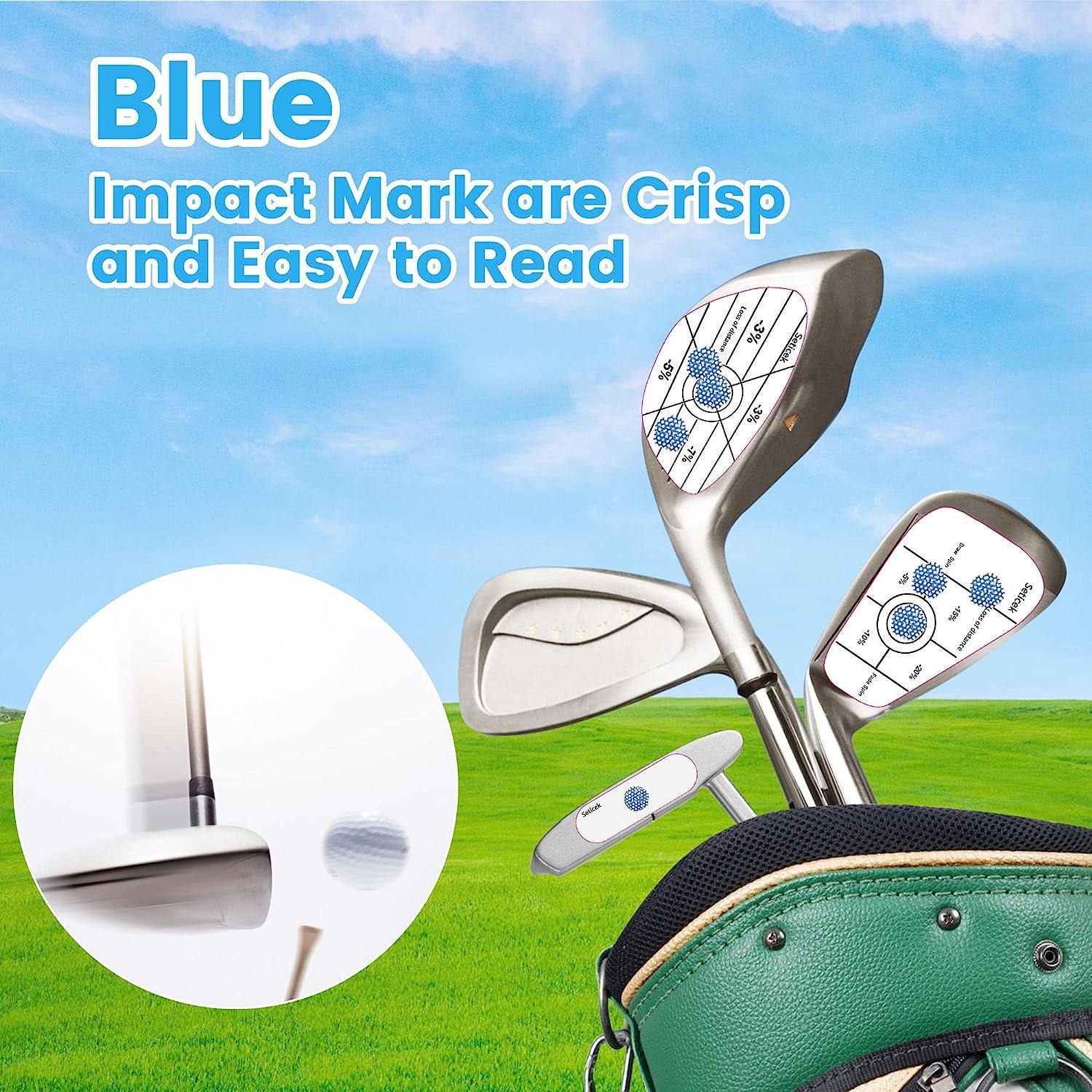  MSOAT Right Handed Golf Impact Tape Set, 120pcs  (80*Irons,30*Wood,10*Putters) Self-Teaching Sweet Spot and Consistency  Analysis, Golf Club Impact Stickers Hitting Recorder Swing Training Aid :  Sports & Outdoors