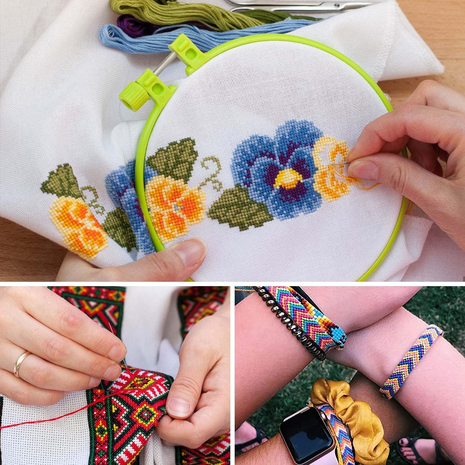 Black Cross Stitch Embroidery Thread DIY Crafts Sewing Accessories Yarn  Threads