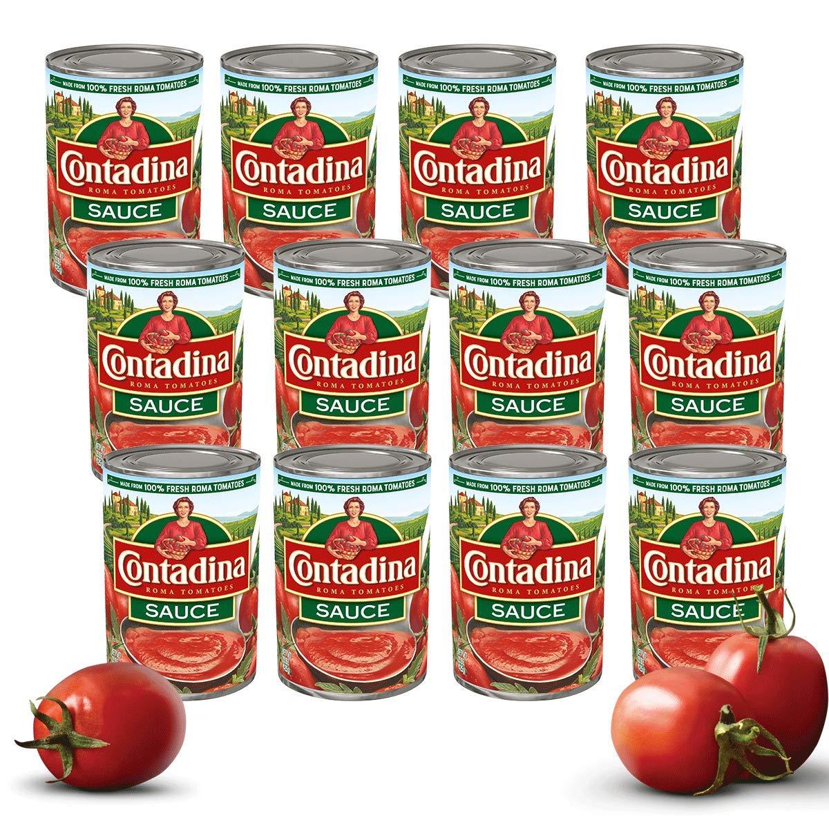 CONTADINA Canned Tomato Sauce, 15 Ounce (Pack of 12)