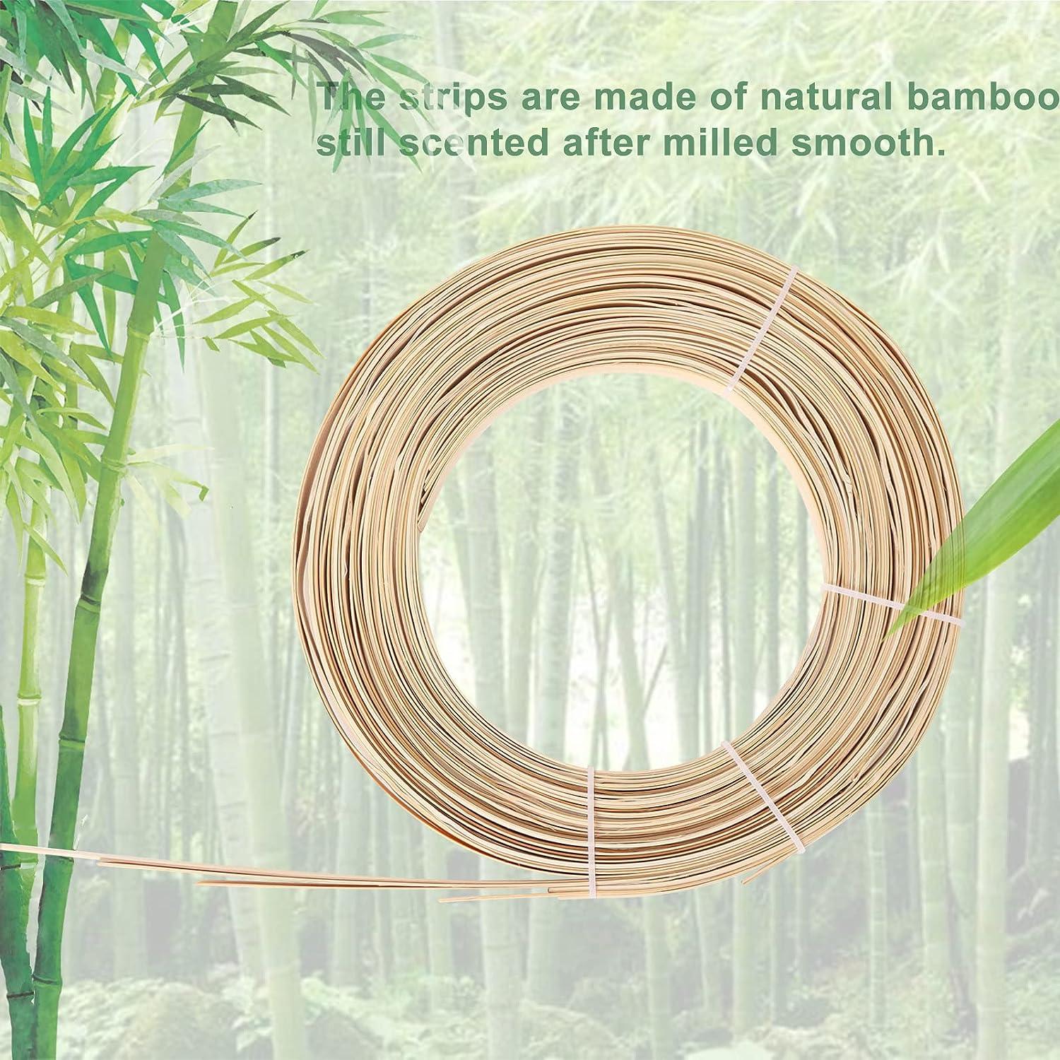 Bamboo Strips for Weaving (7pcs) 0.6 Inch Wide Strips for Craft 10 Feet  Long Smooth Surface Flat Cane Webbing Basket Weaving Strips(7Pcs in a  Bundle)