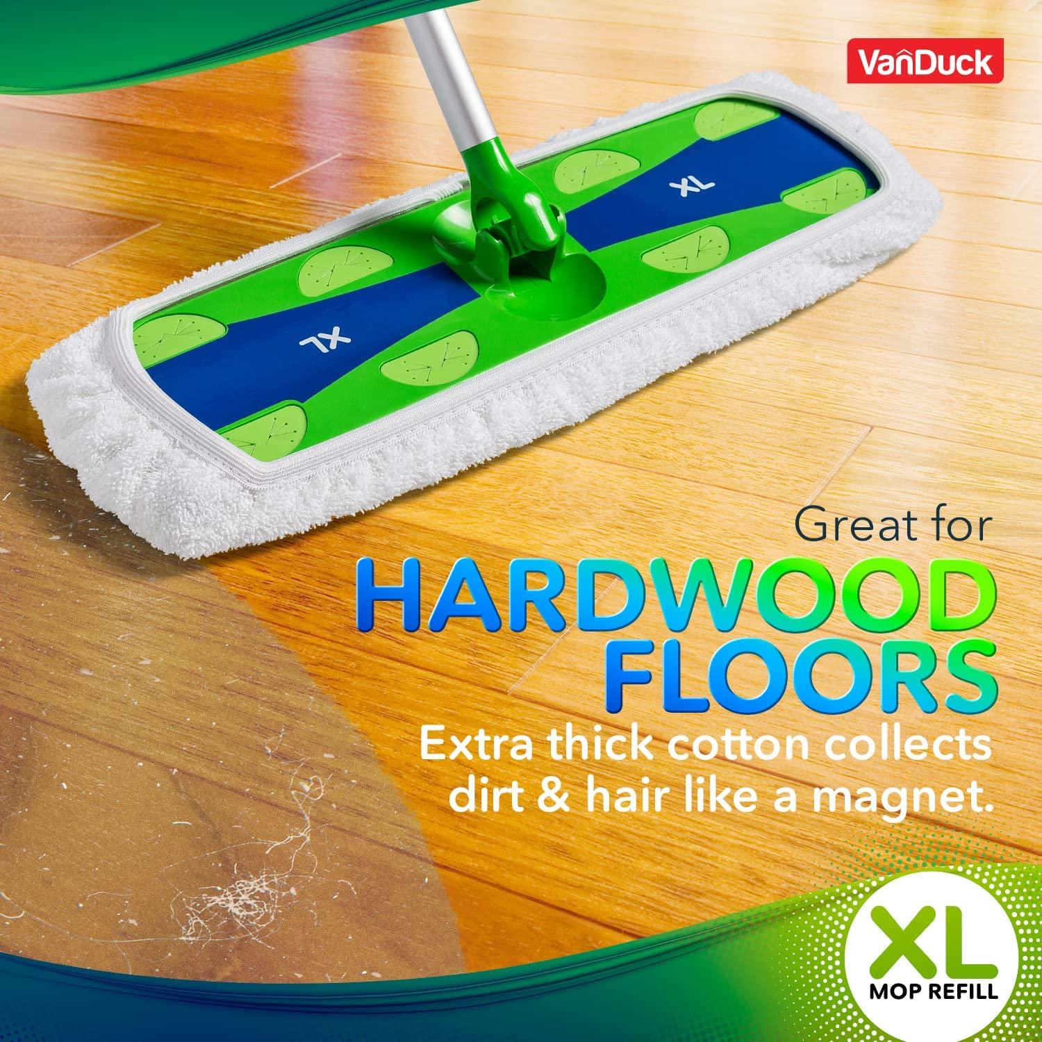 VanDuck X-Large Reusable 100 Cotton Mop Pads Compatible with