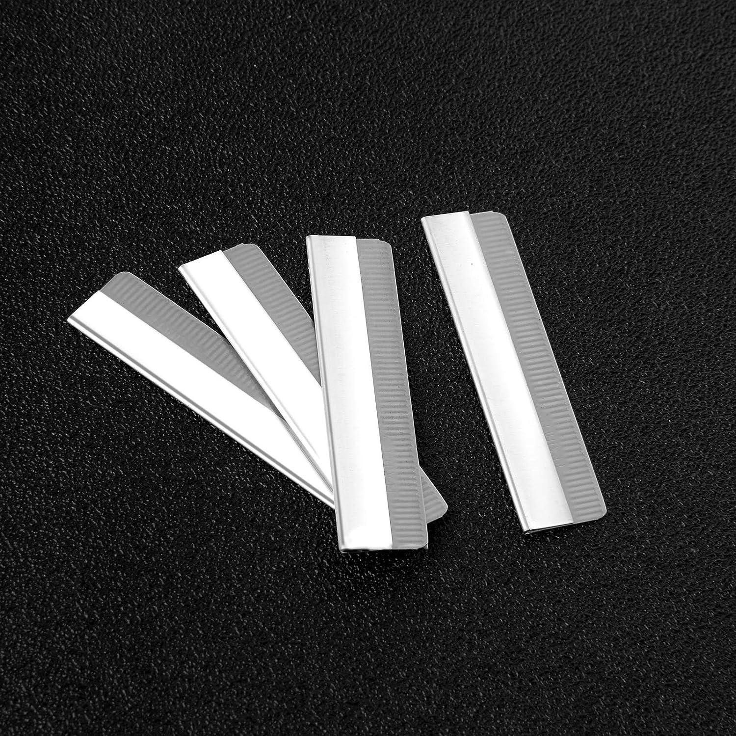 Lamoutor 100Pcs Single Edge Razor Blades Disposable Steel Straight