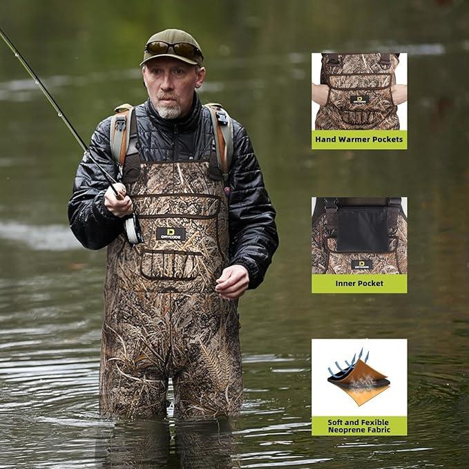 Breathable Waders Men's Chest Waders For Duck Hunting Fishing