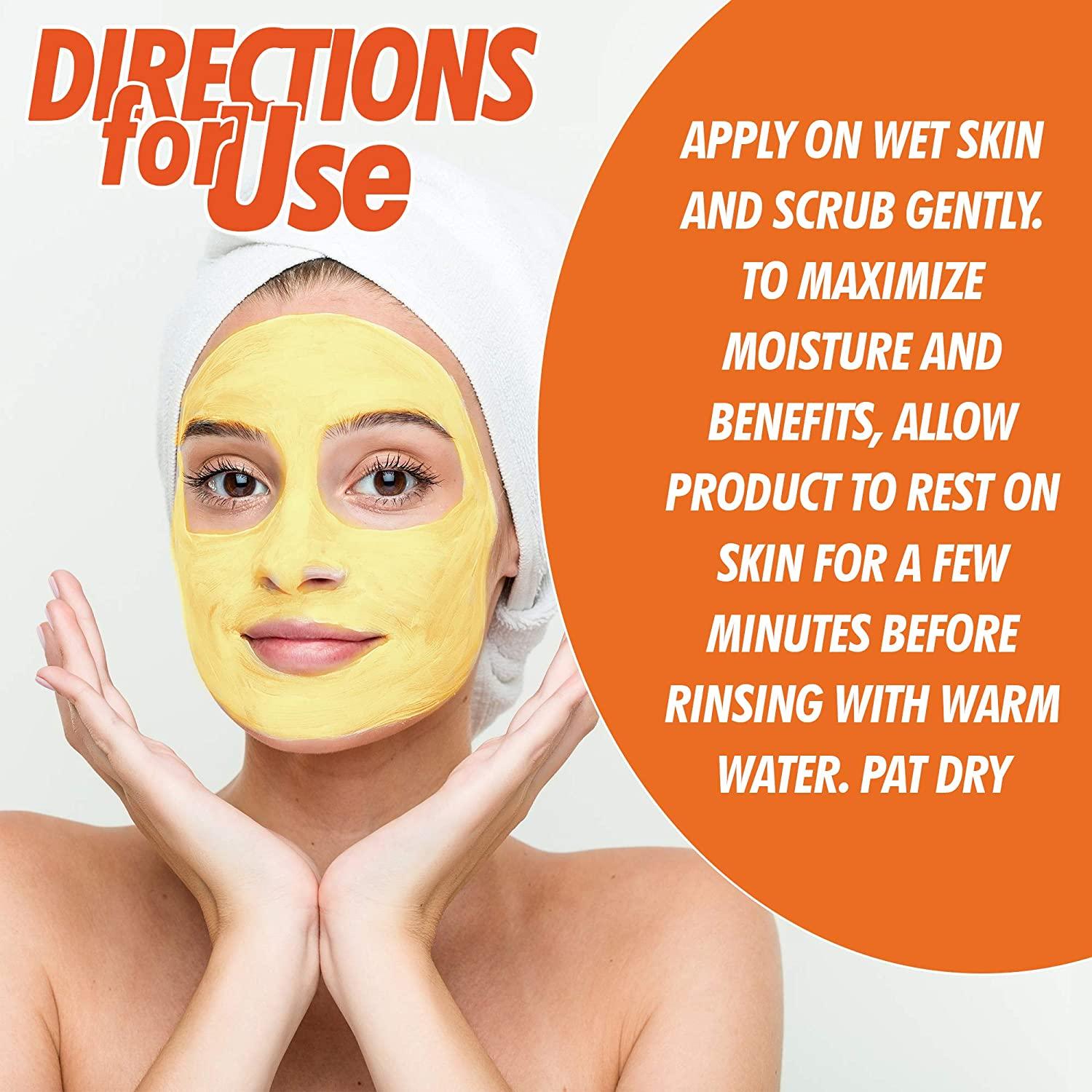 Natrulo Turmeric Face Scrub Skin Brightening Mask with Turmeric All