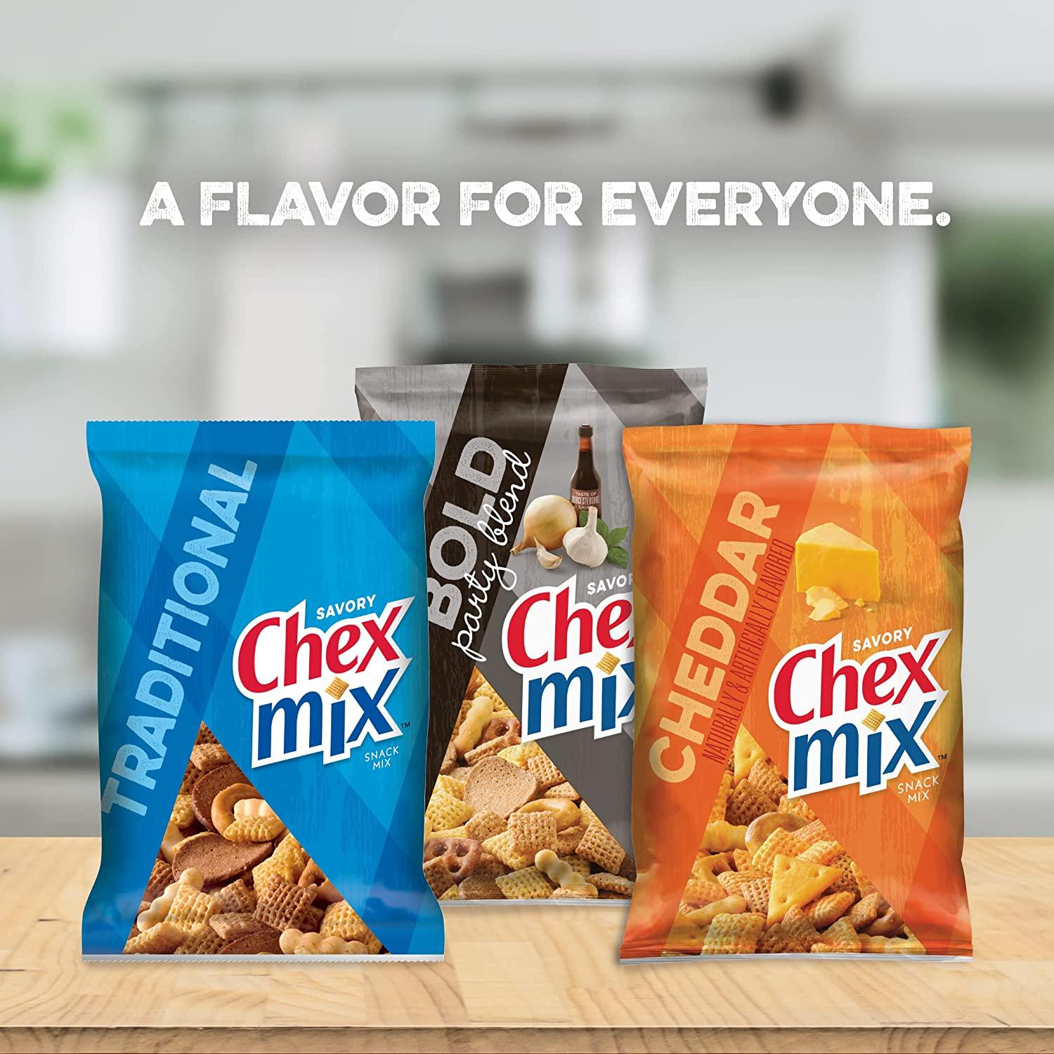 Chex Mix White Cheddar Savory Snack Mix, 8.75 oz Bag