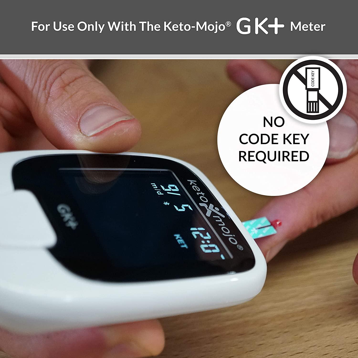 KETO-MOJO Test Strip Combo Pack for Use ONLY with The New GK+
