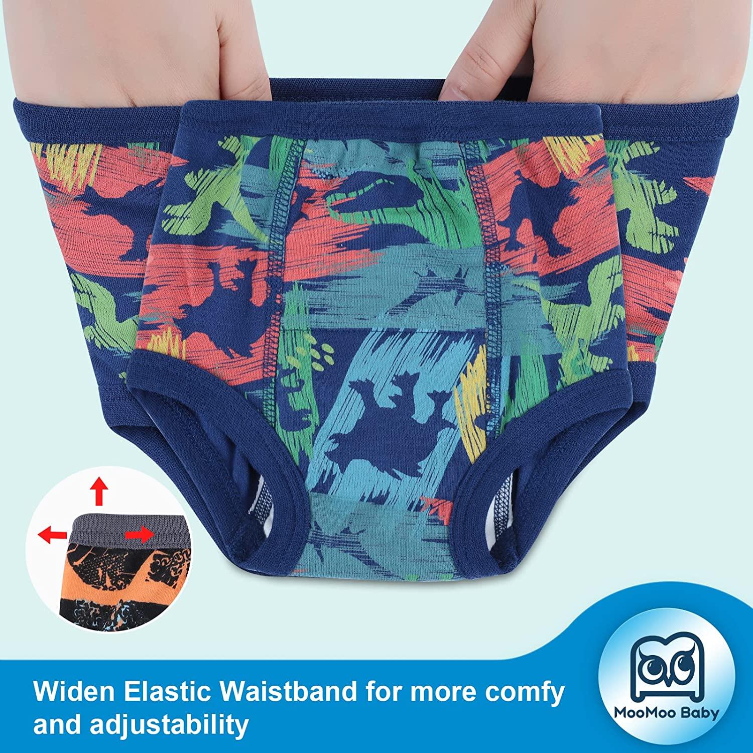 MooMoo Baby Training Underwear 4 Packs Absorbent Toddler Potty Training