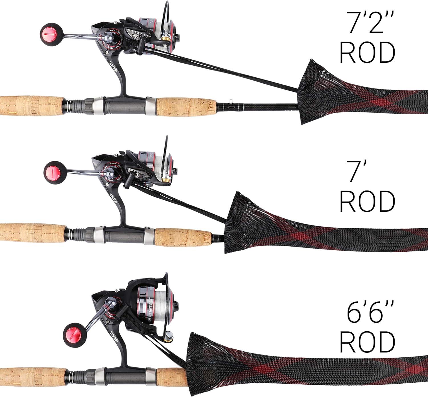 RUNCL Fishing Rod Sleeves & Reel Bags Spinning/Casting Rod Socks