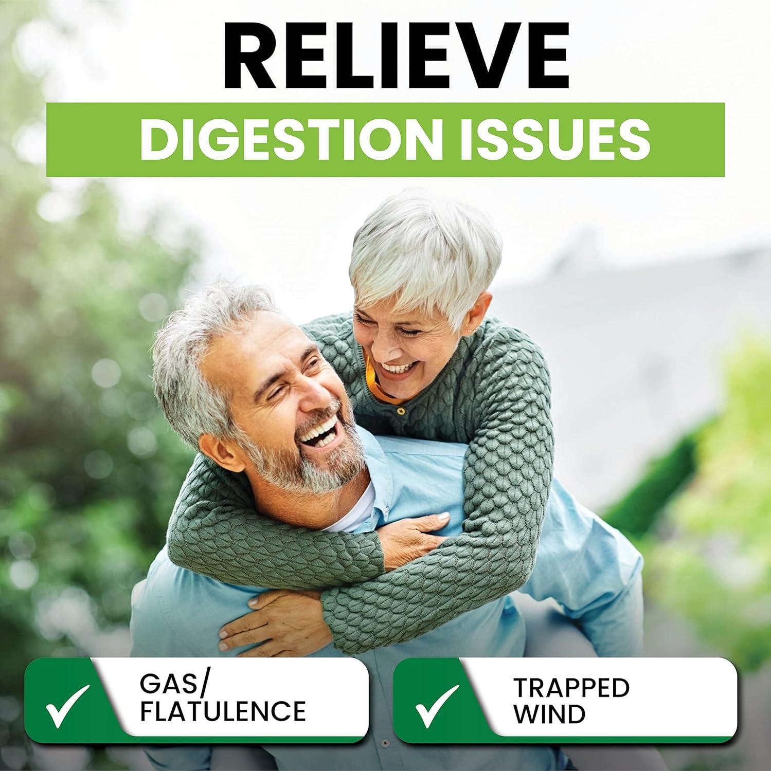 120 x 300mg Activated Charcoal Capsules for Flatulence Relief Pure