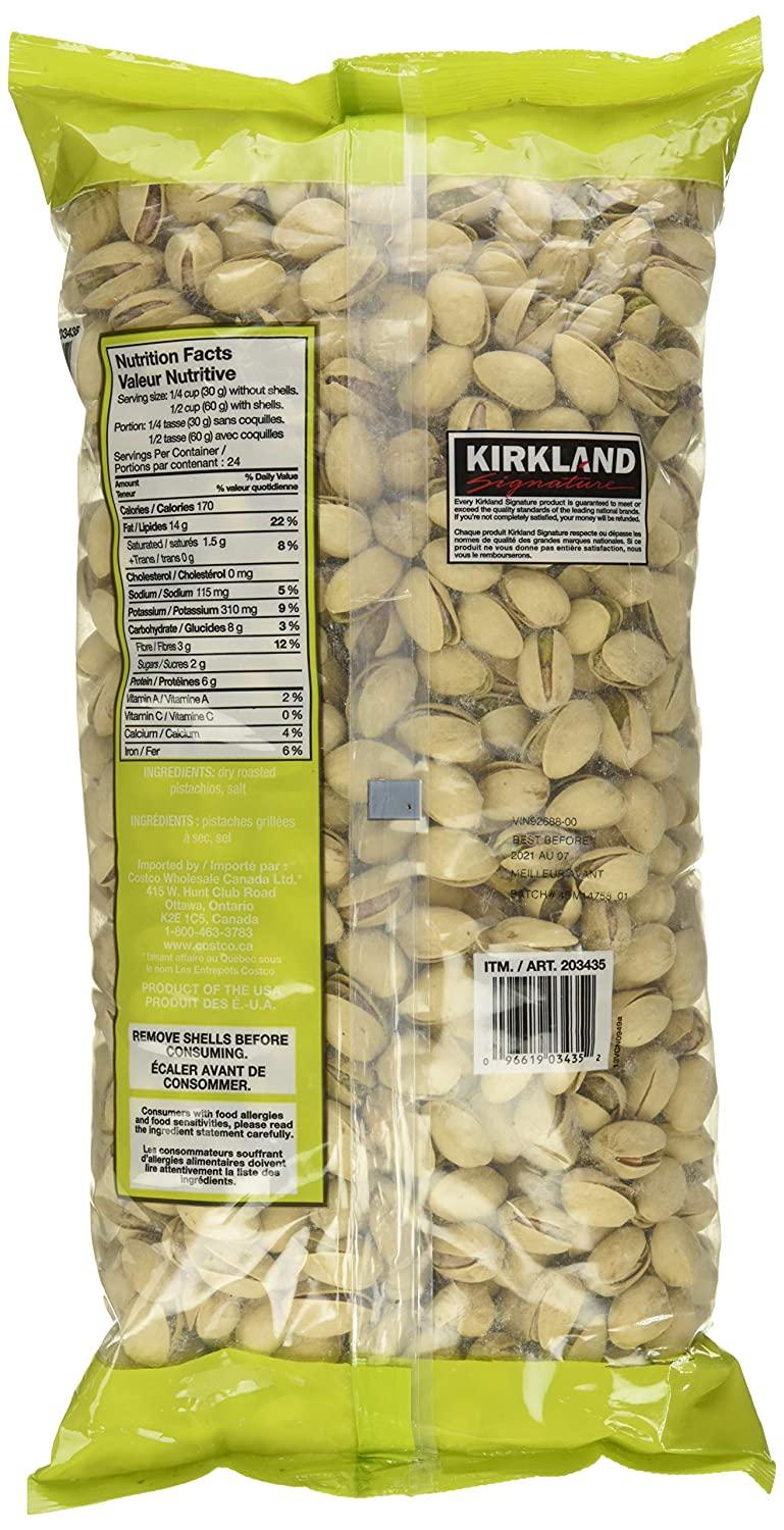 Kirkland Signature California Dry Roasted & Salted InShell Pistachio