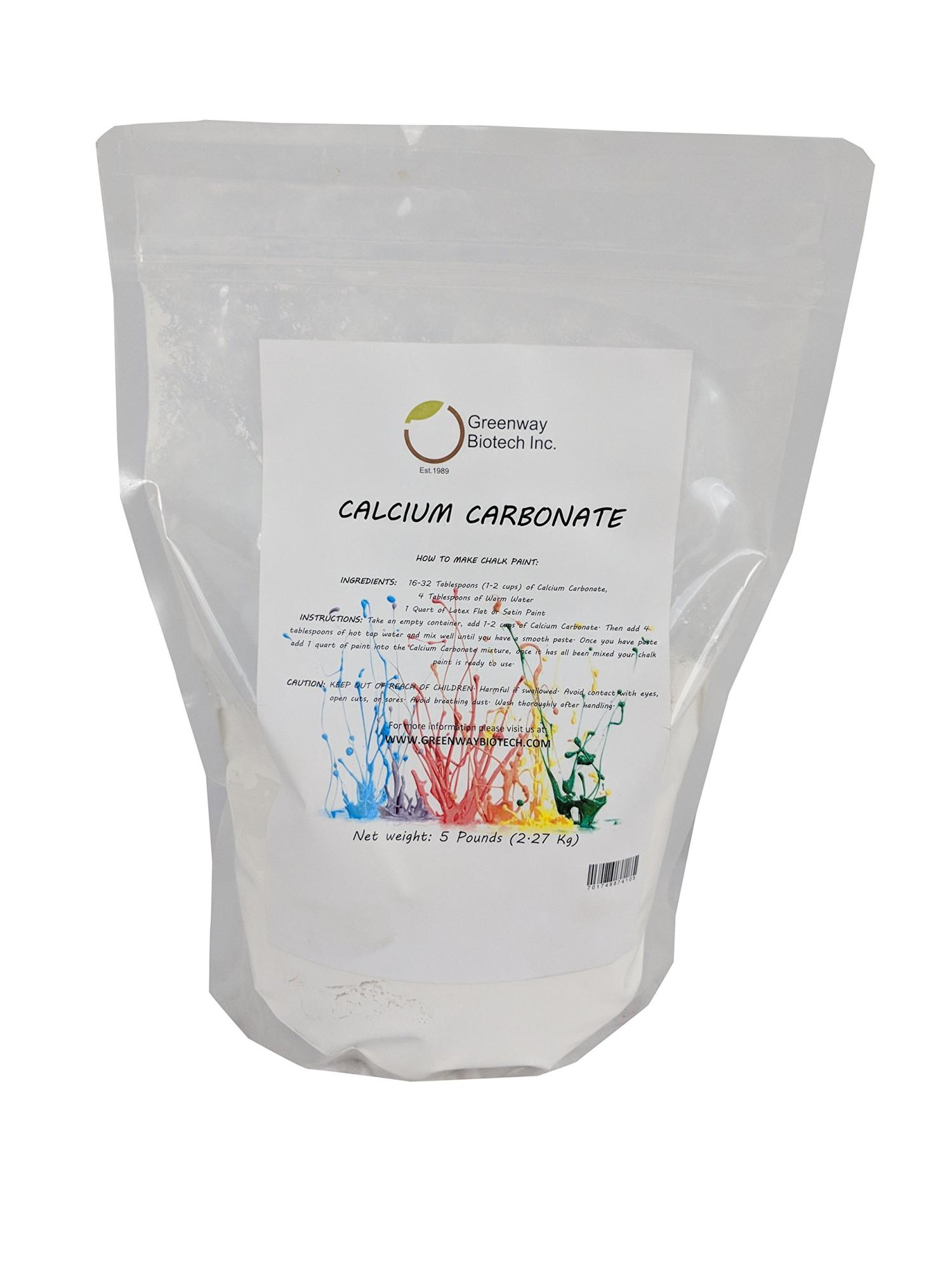 Greenway Biotech Calcium Carbonate Powder Natural Antacid Limestone