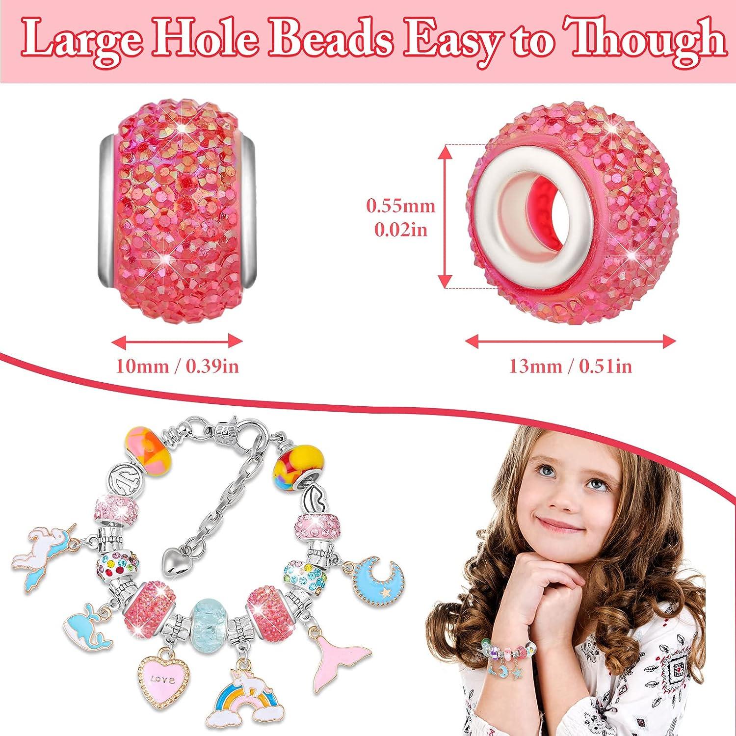 Making Large Hole Beads Glass Beads Spacer Bulk Beads European Lampwork  Bead 